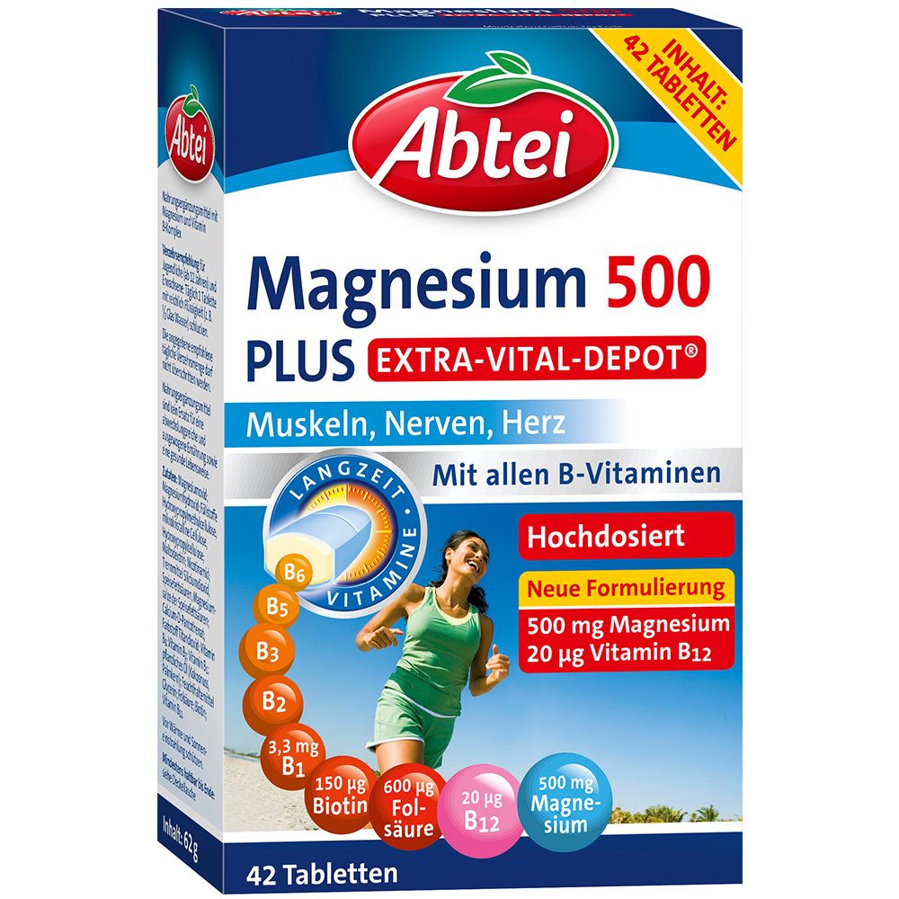 Abtei Magnesium 500 Plus Extra-Vital-Depot®