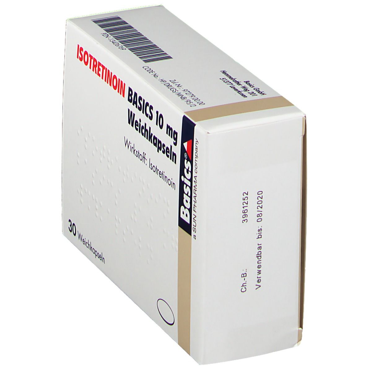 Isotretinoin Basics 10 mg Weichkapseln 30 St