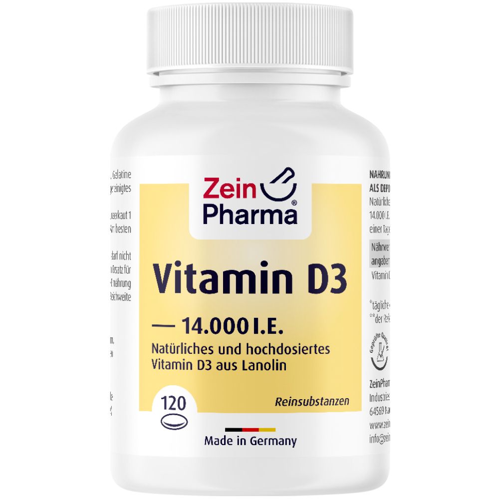 Vitamin D3 Kapseln 14.000 I.E. Softgel ZeinPharma