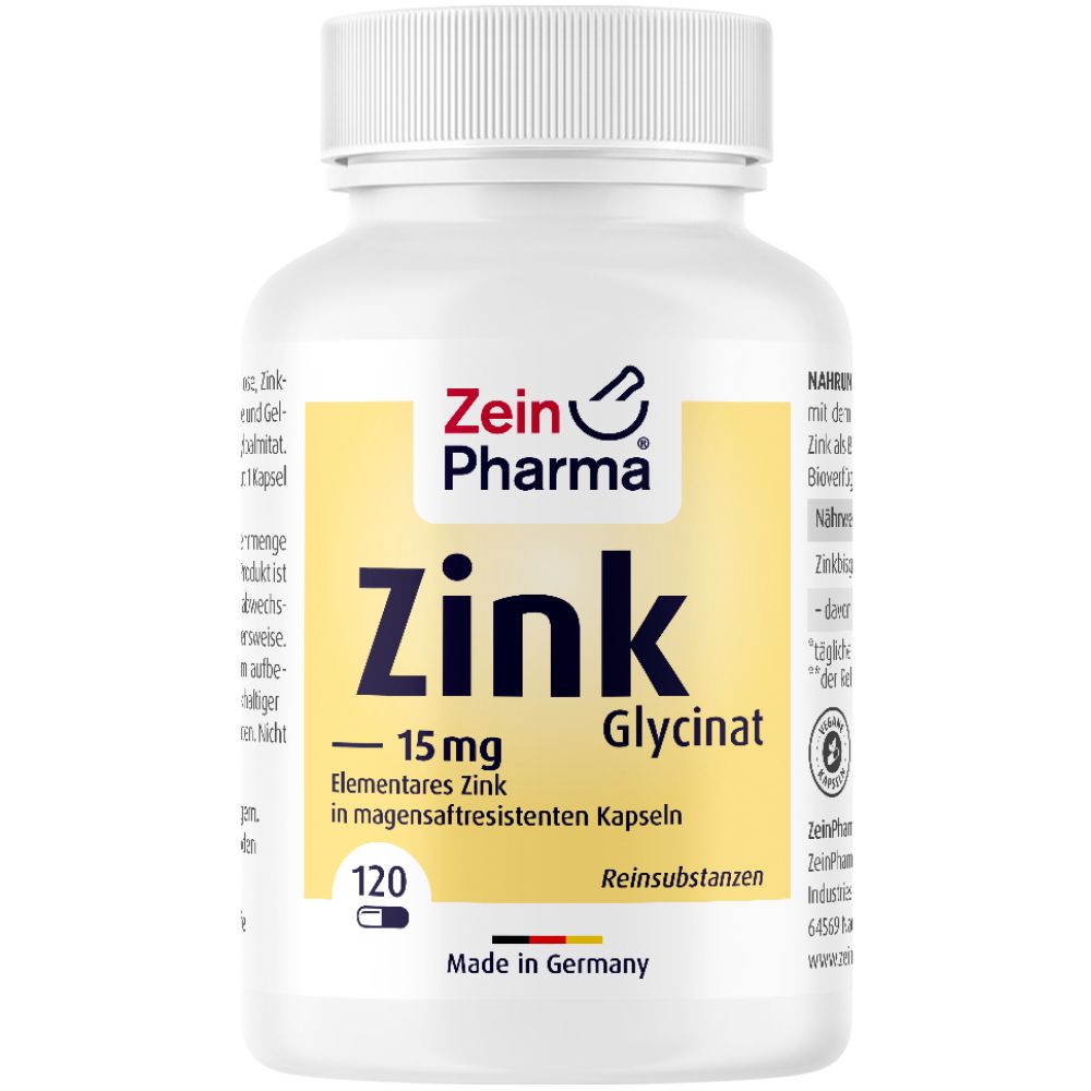 Zink Kapseln Chelat 15 mg ZeinPharma