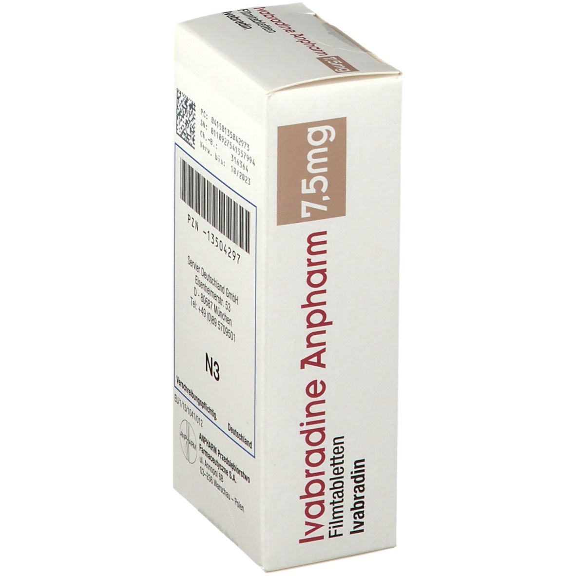 Ivabradine Anpharm 7,5 mg