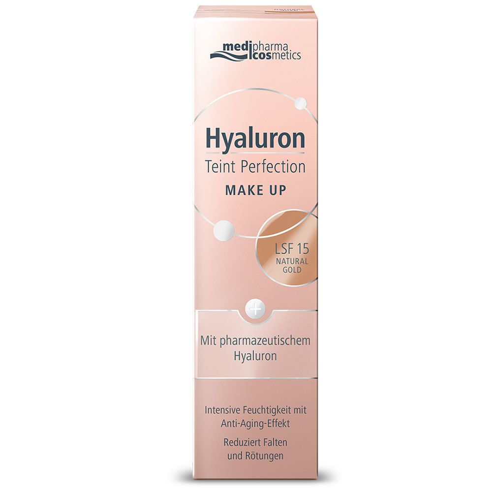 medipharma cosmetics Hyaluron Teint perfection Make Up Natural Gold LSF 15
