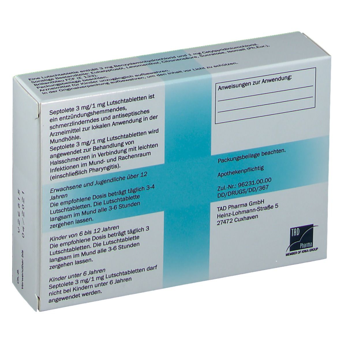 Septolete® 3 mg / 1 mg