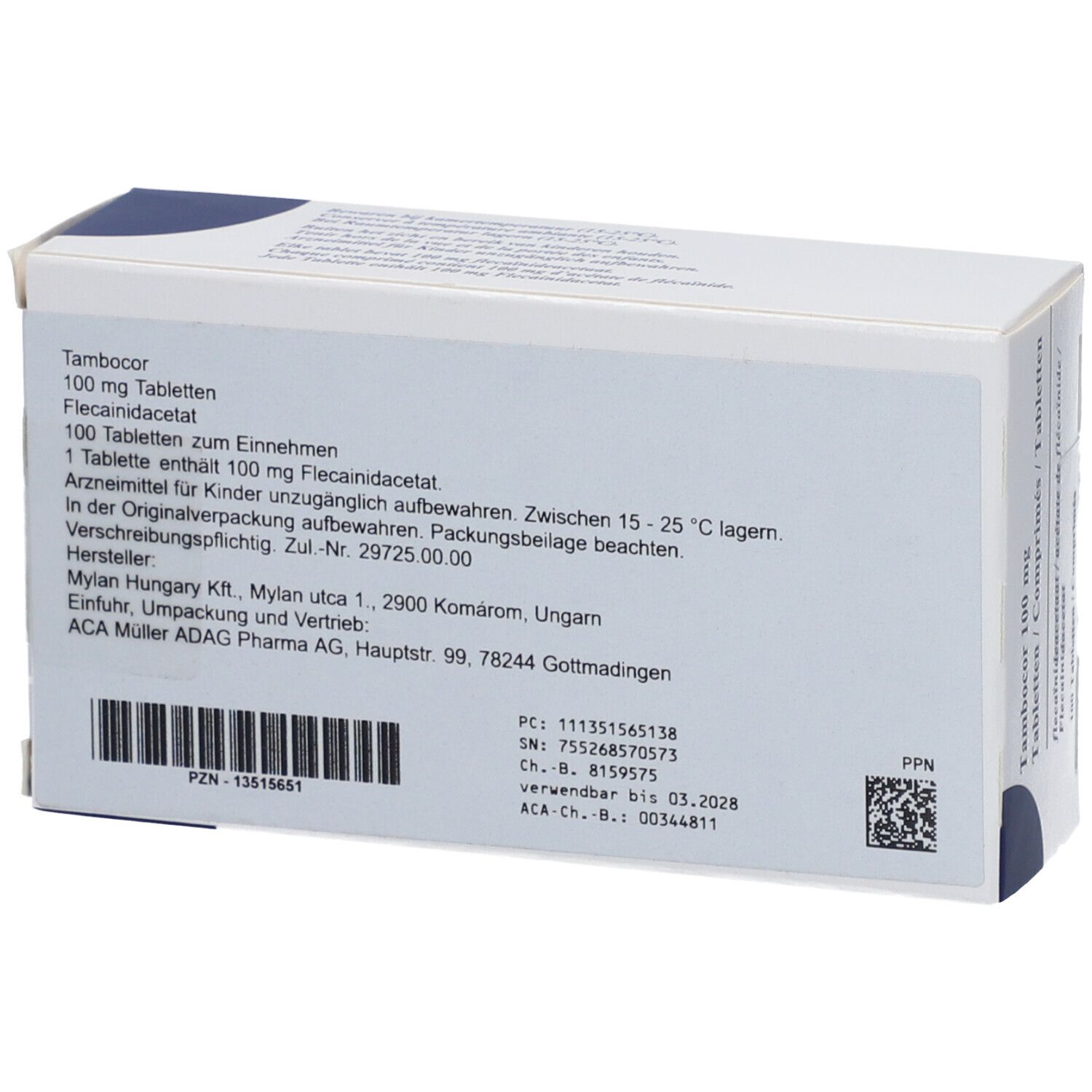 Tambocor® 100Mg 120
