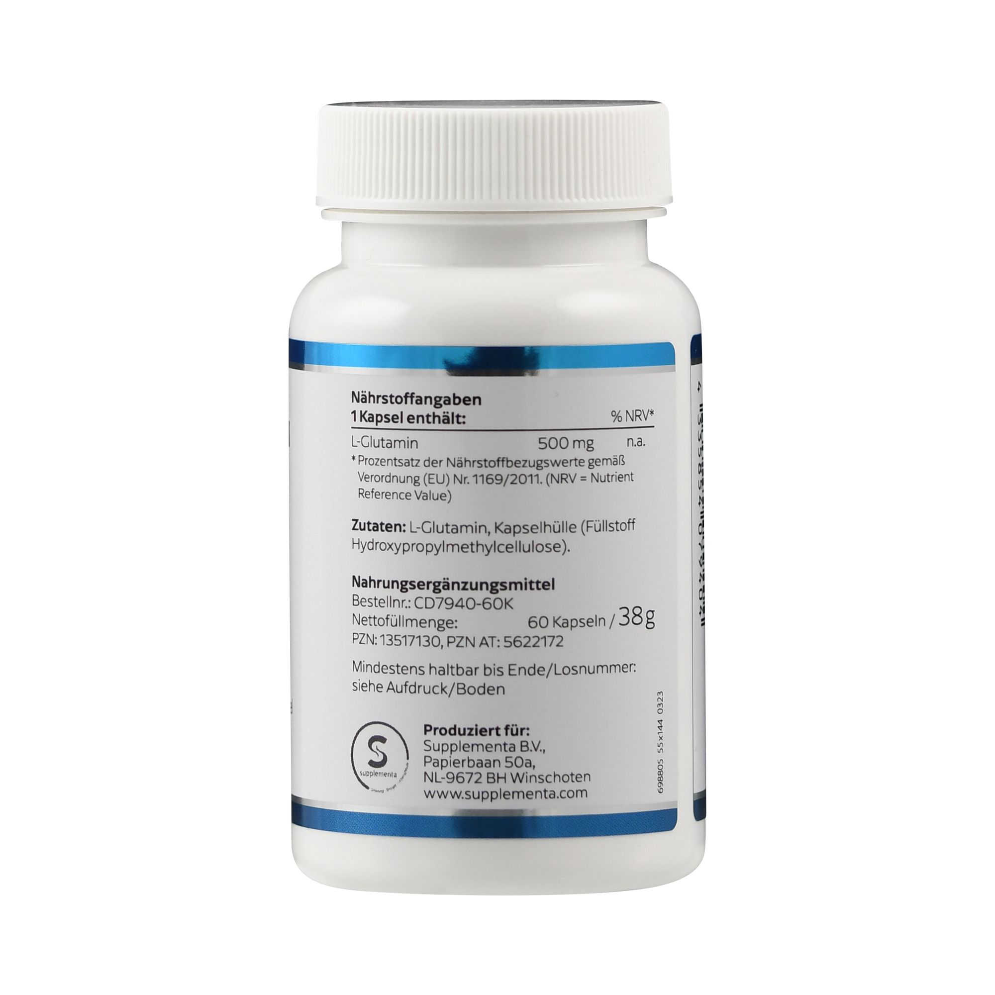 L-Glutamin 500 mg Klean Labs Kapseln 60 St