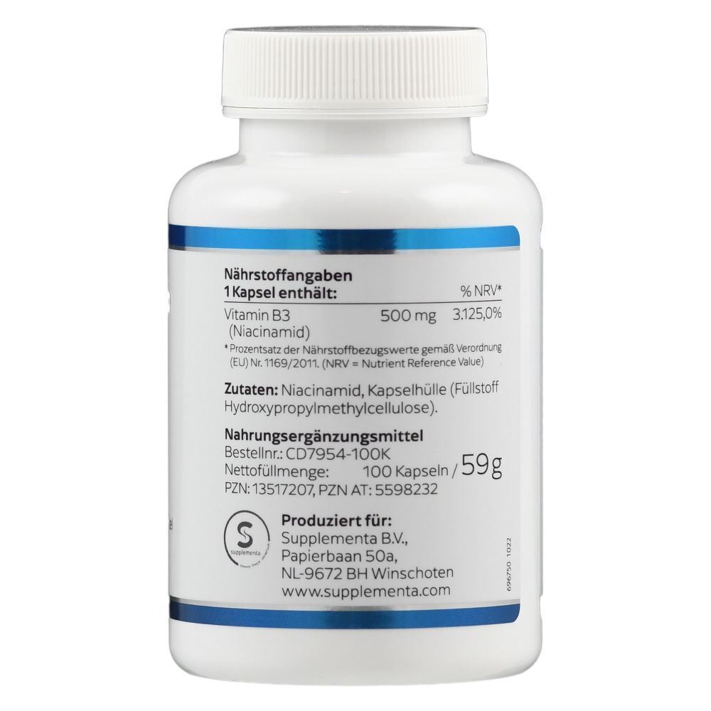 Niacinamid B3 500 mg Kapseln