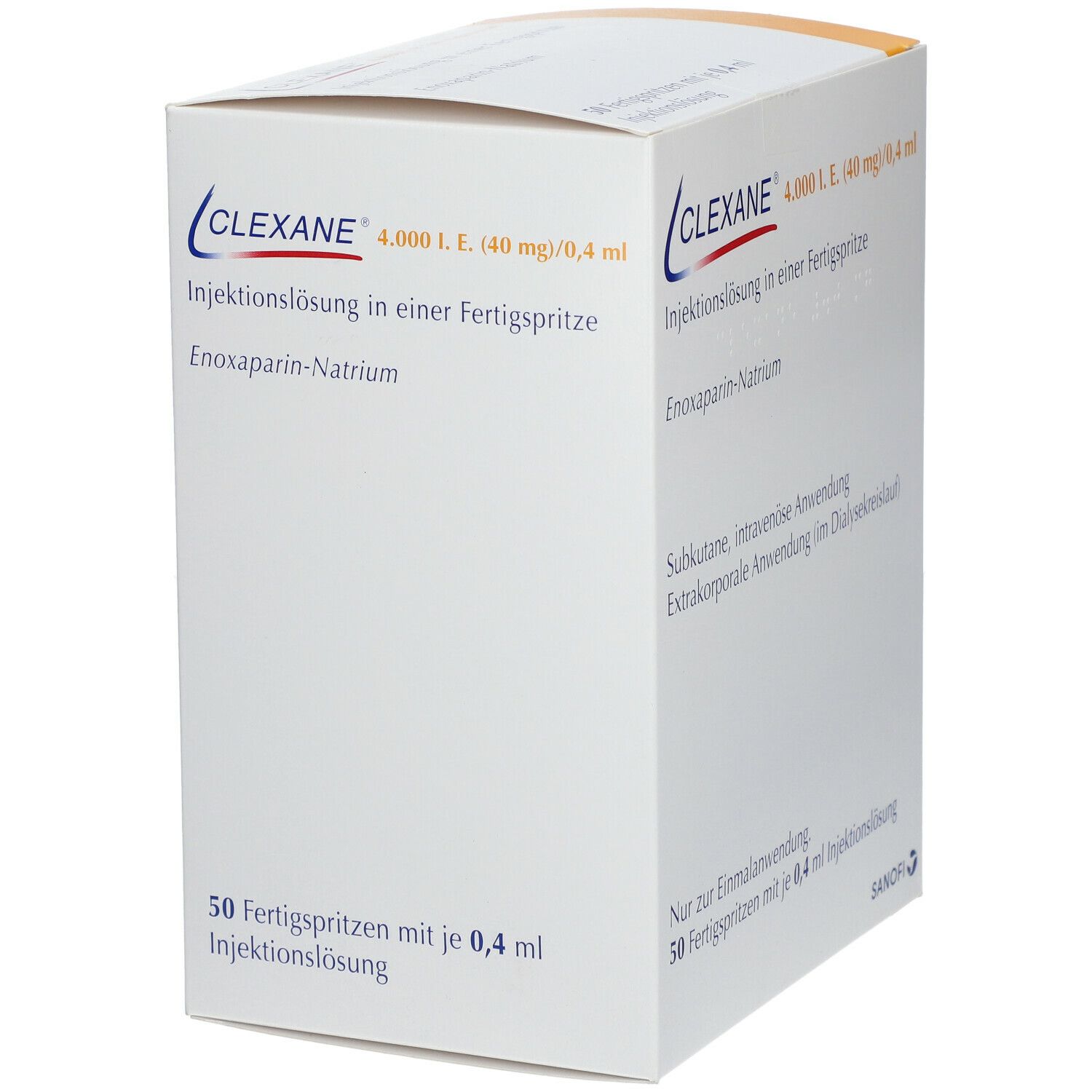 Clexane 4.000 I.e. 40mg/0,4ml Inj.-Lsg.i.e.F.-Sp. 50 St Infusionsemulsion