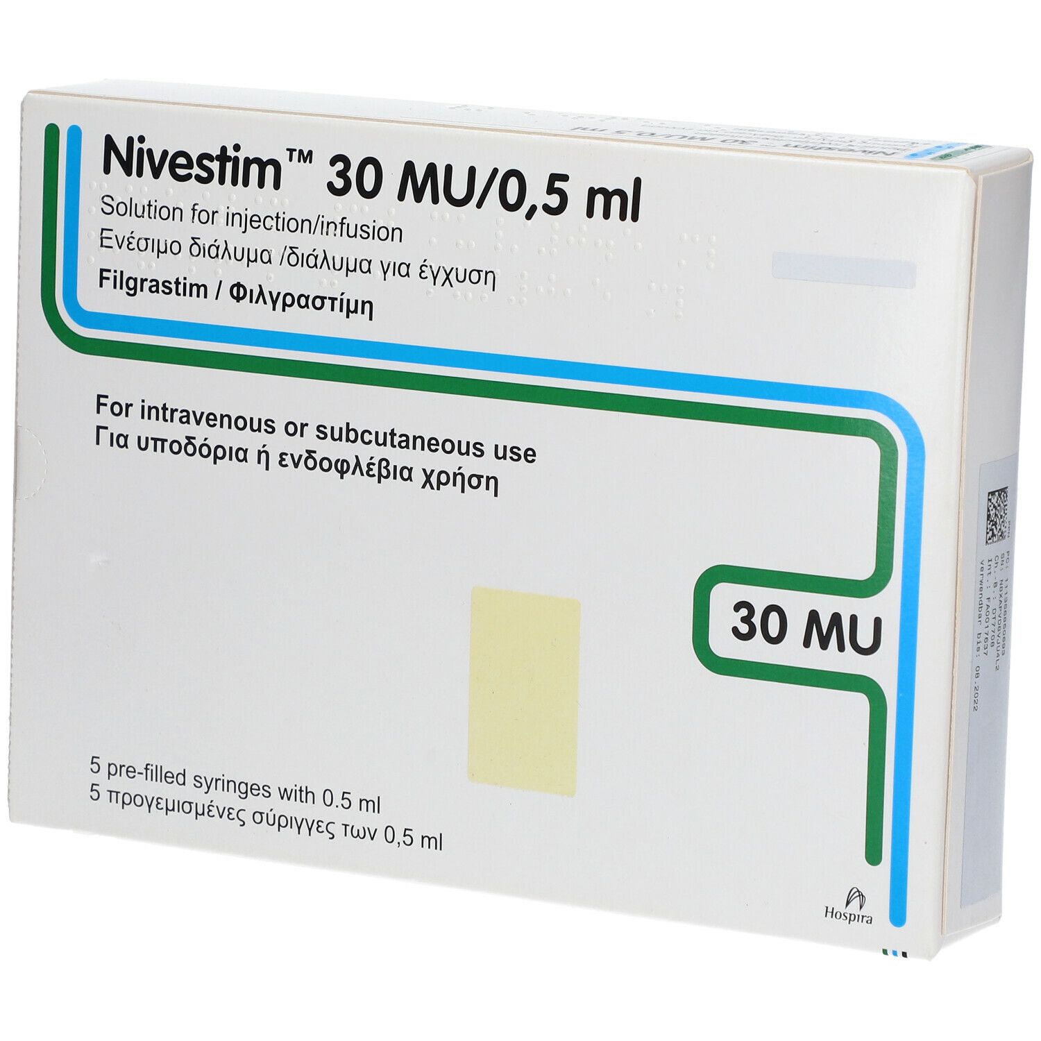 Nivestim 30 Mio.E/0,5 ml