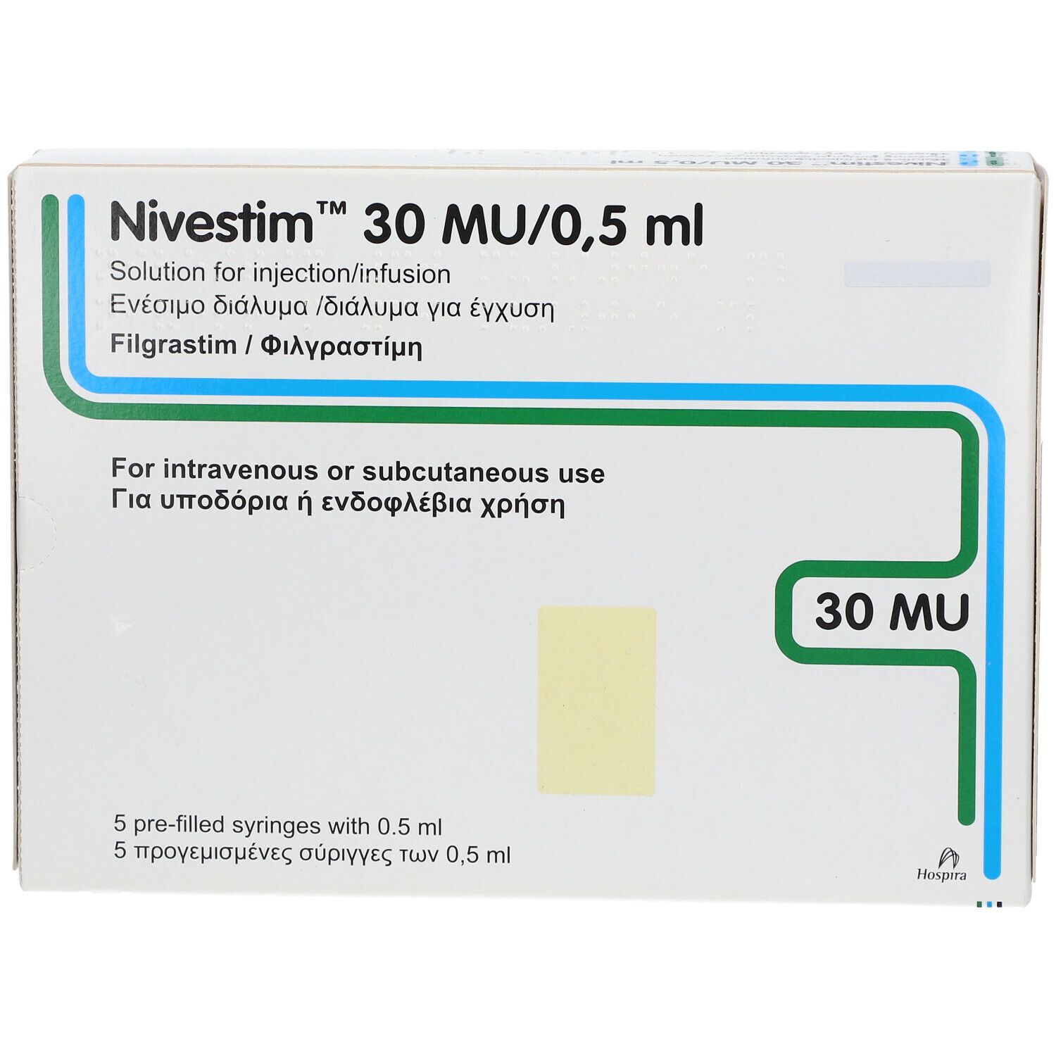 Nivestim 30 Mio.E/0,5 ml