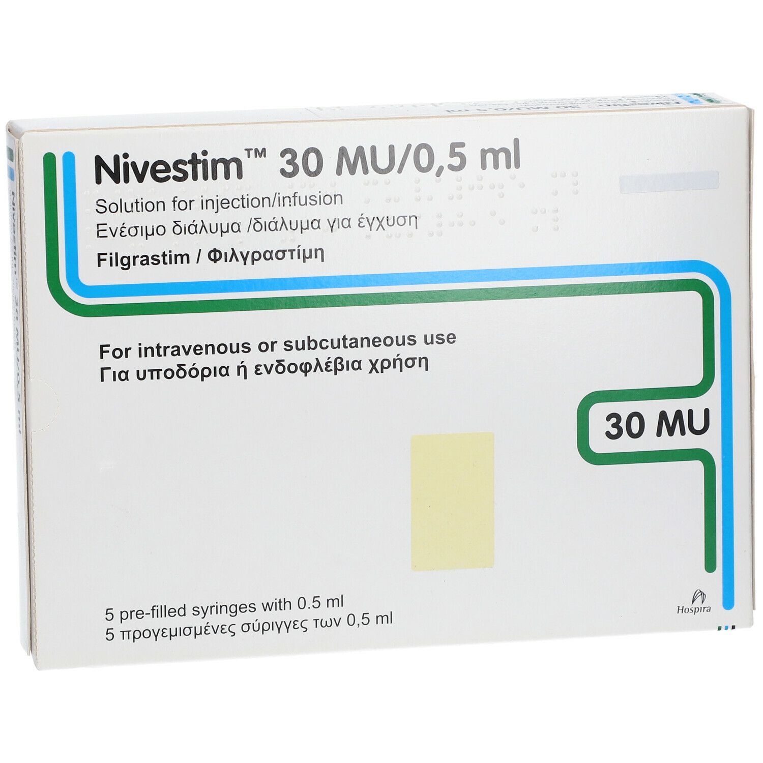Nivestim 30 Mio.E/0,5 ml