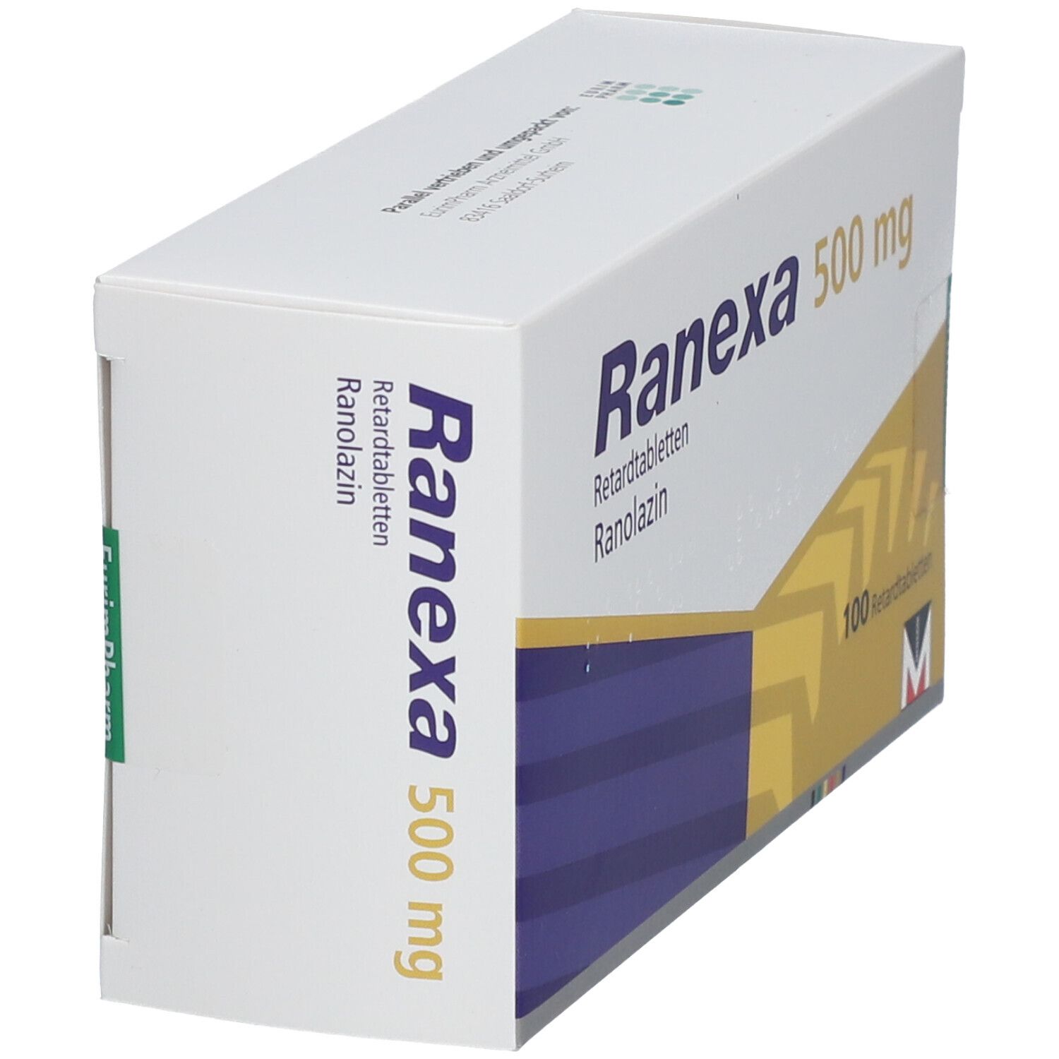 Ranexa 500 mg Retardtabletten 100 St Retard-Tabletten