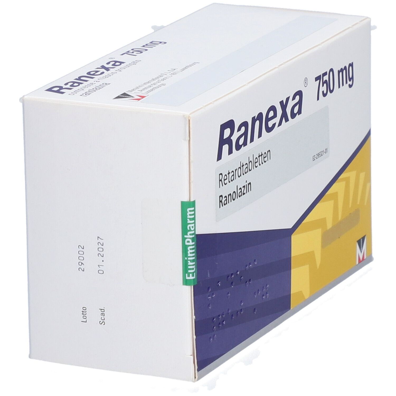 Ranexa 750 mg Retardtabletten 100 St Retard-Tabletten