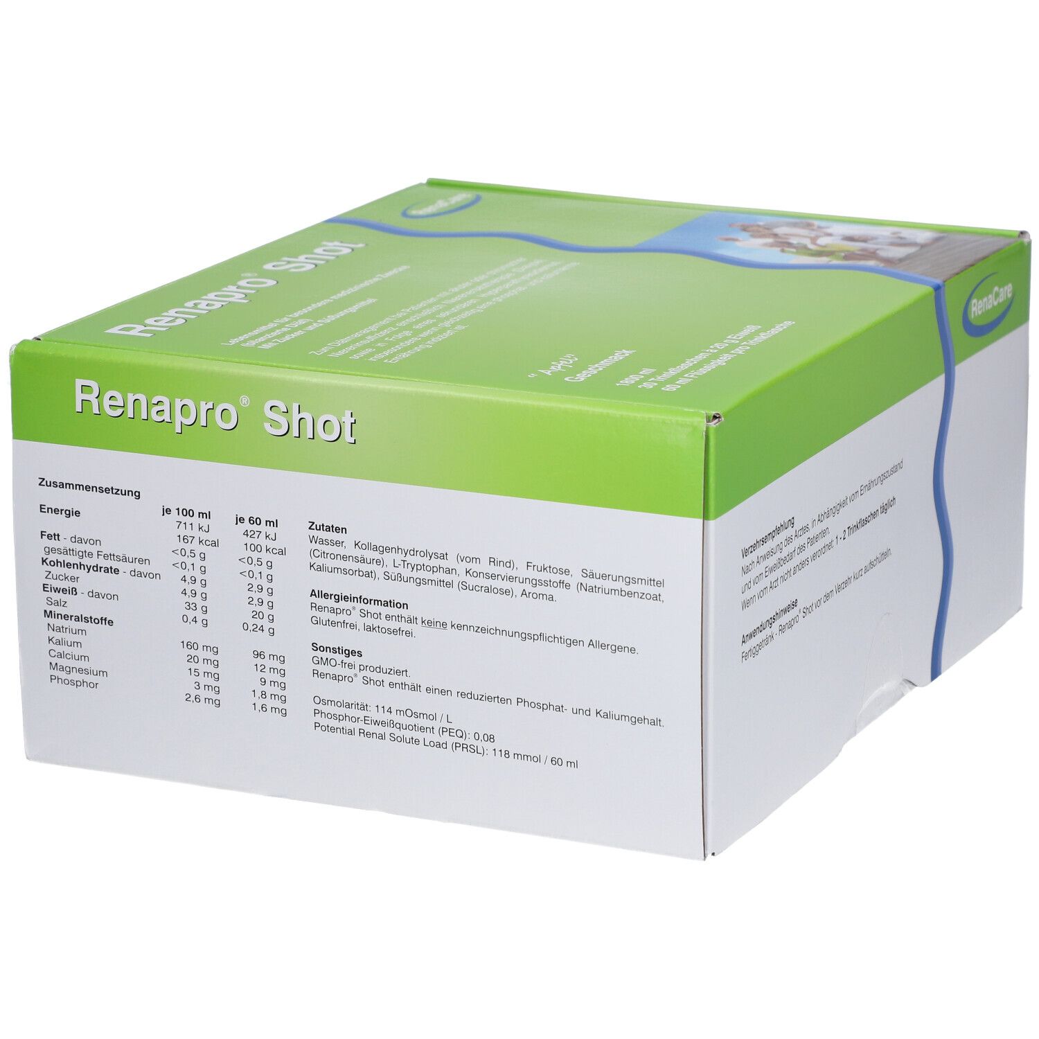 Renapro Shot Apfel flüssig 30x60 ml Flüssigkeit