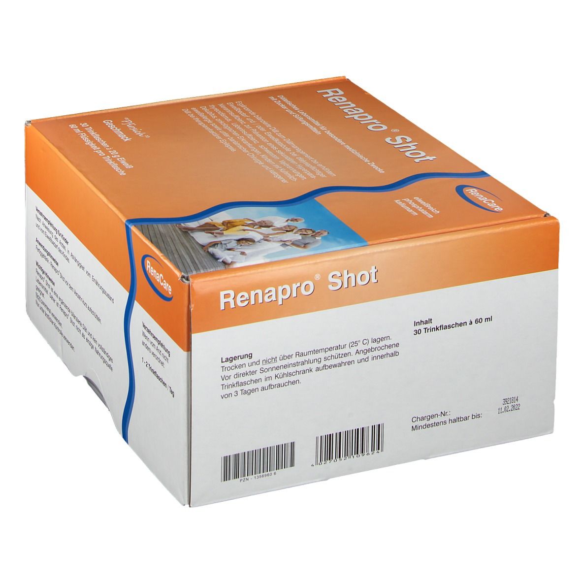 Renapro Shot Pfirsich flüssig 30x60 ml Flüssigkeit