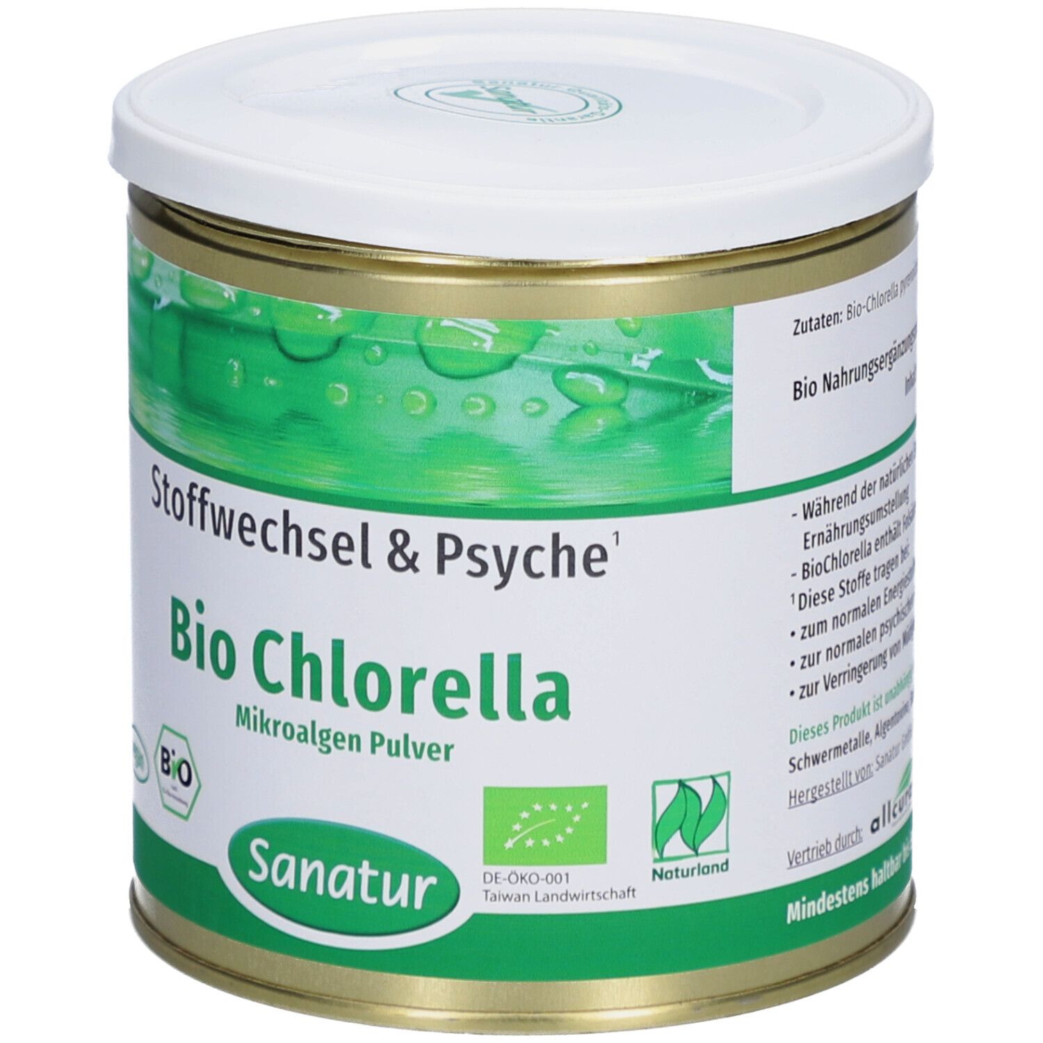 Sanatur Bio Chlorella Mikroalgen Pulver