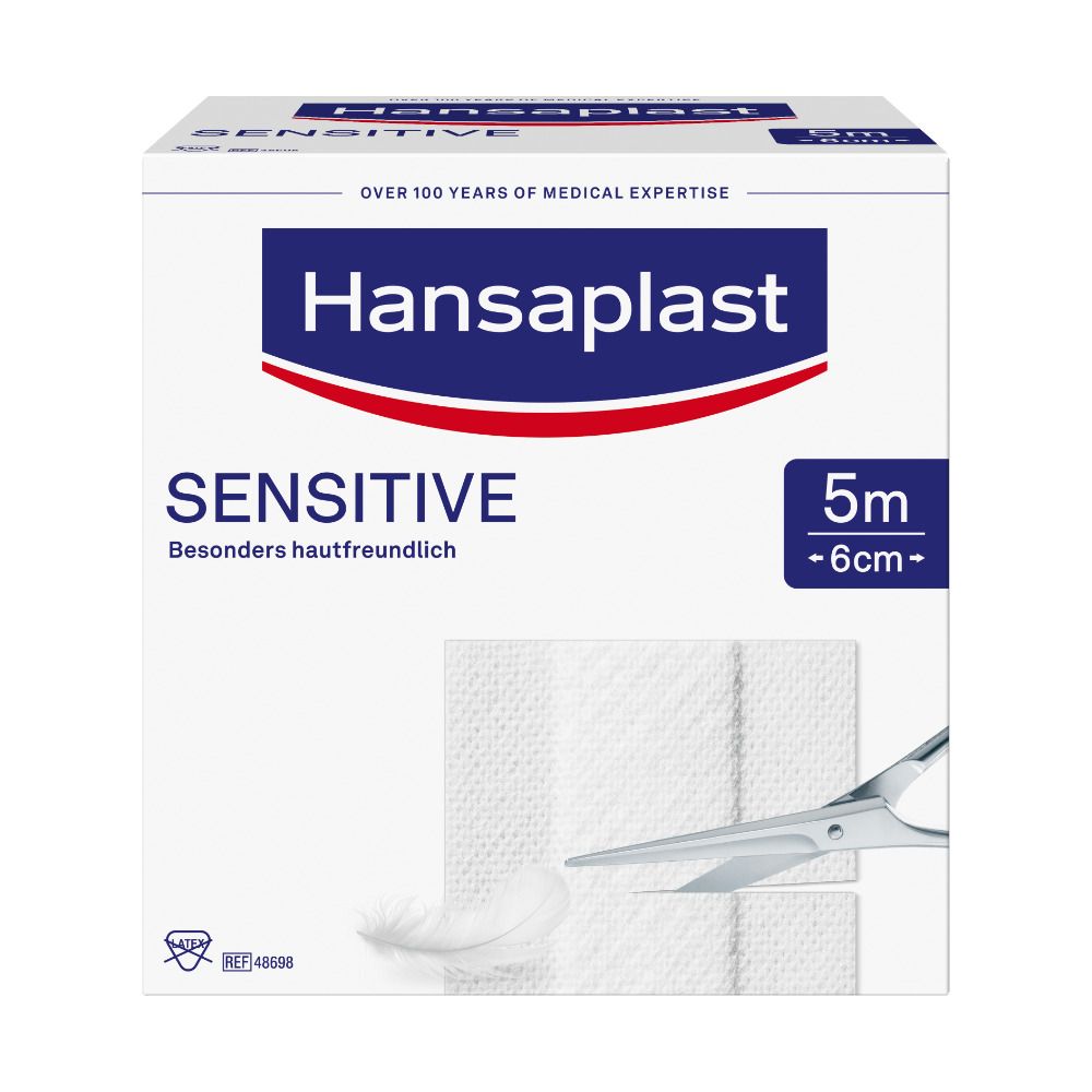 Hansaplast Sensitive Pflaster 5 m x 6 cm
