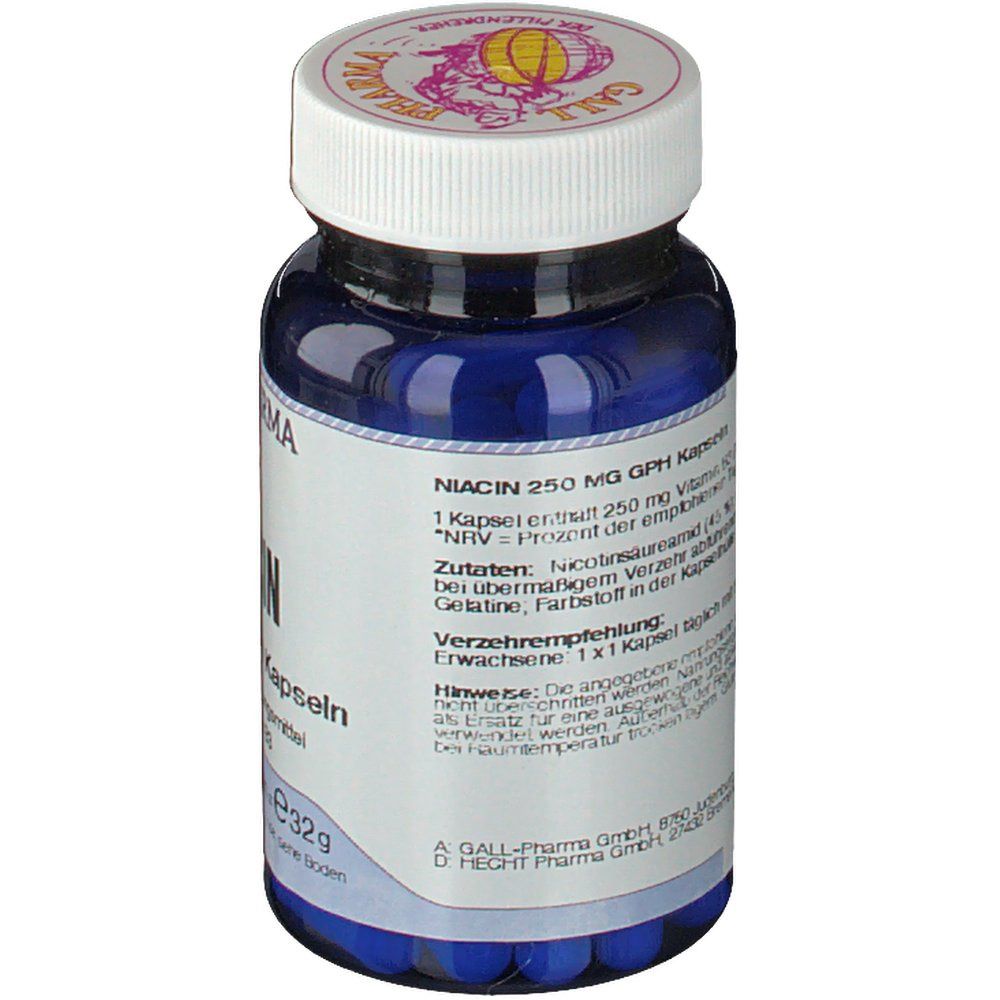 Niacin 250 mg GPH Kapseln 60 St