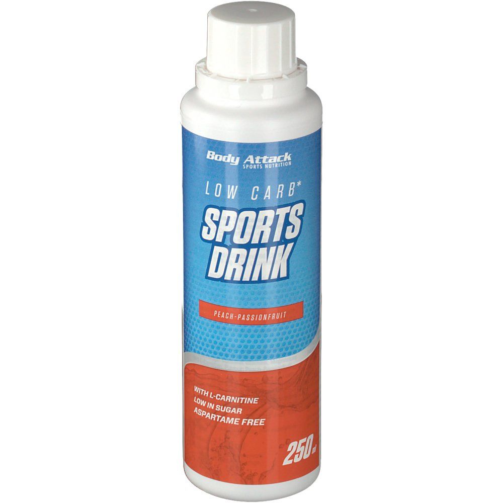 Body Attack Low Carb Sports Drink Peach-Passionfruit