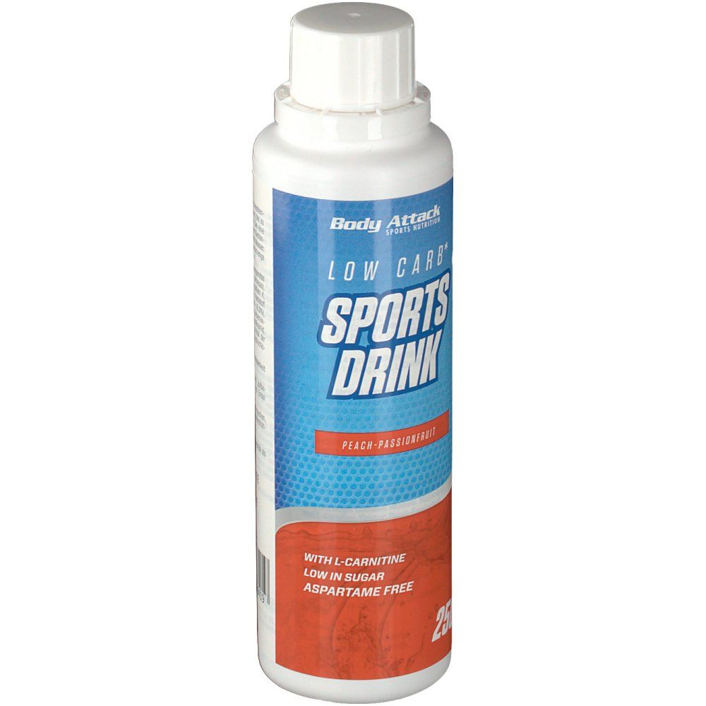 Body Attack Low Carb Sports Drink Peach-Passionfruit