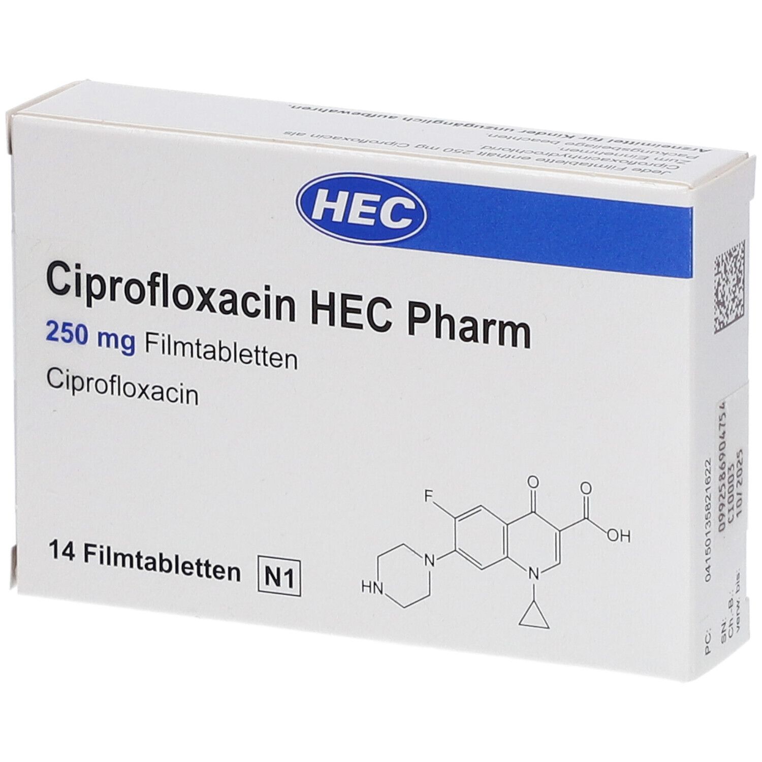 Ciprofloxacin HEC Pharm 250 mg
