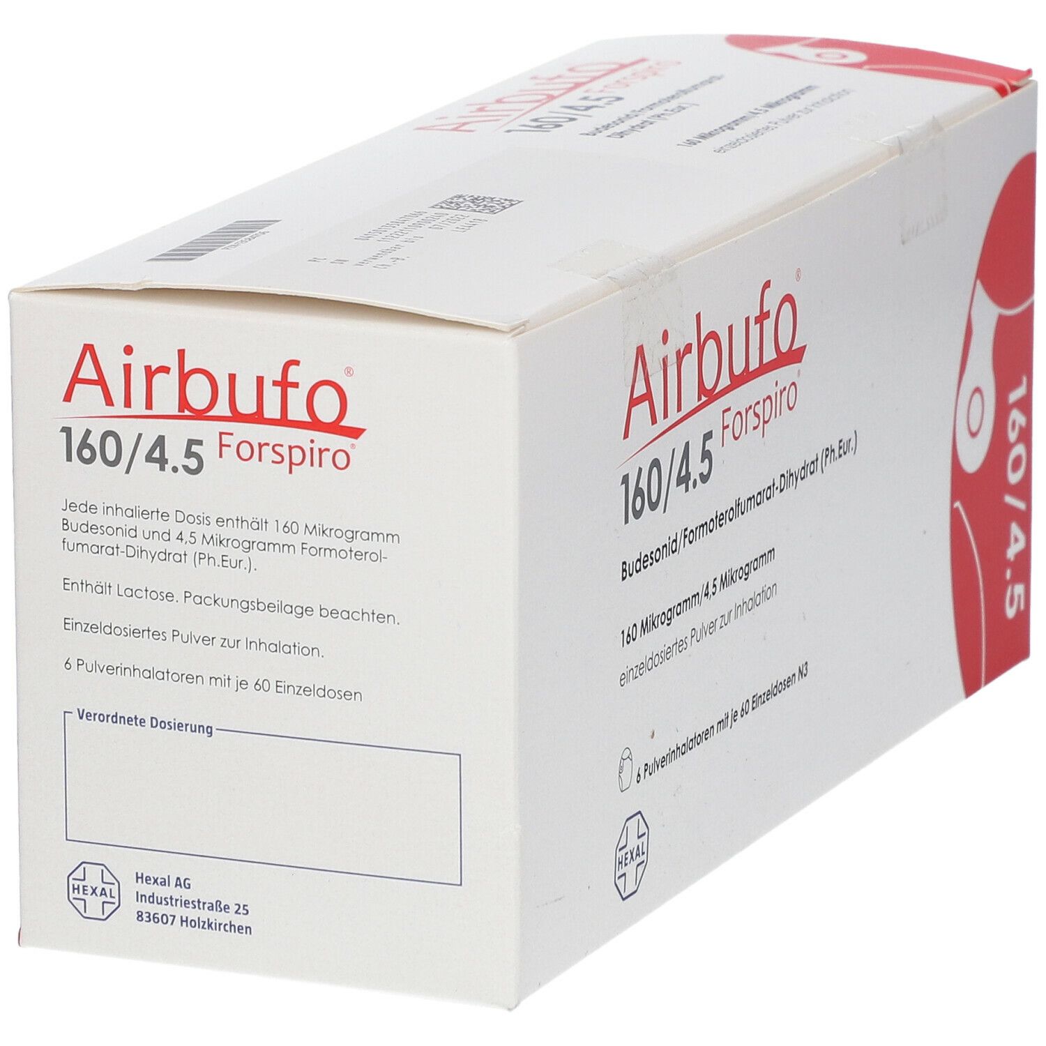 Airbufo Forspiro 160 µg/4,5 µg/Dosis 6x60 ED 6 St Inhalationspulver