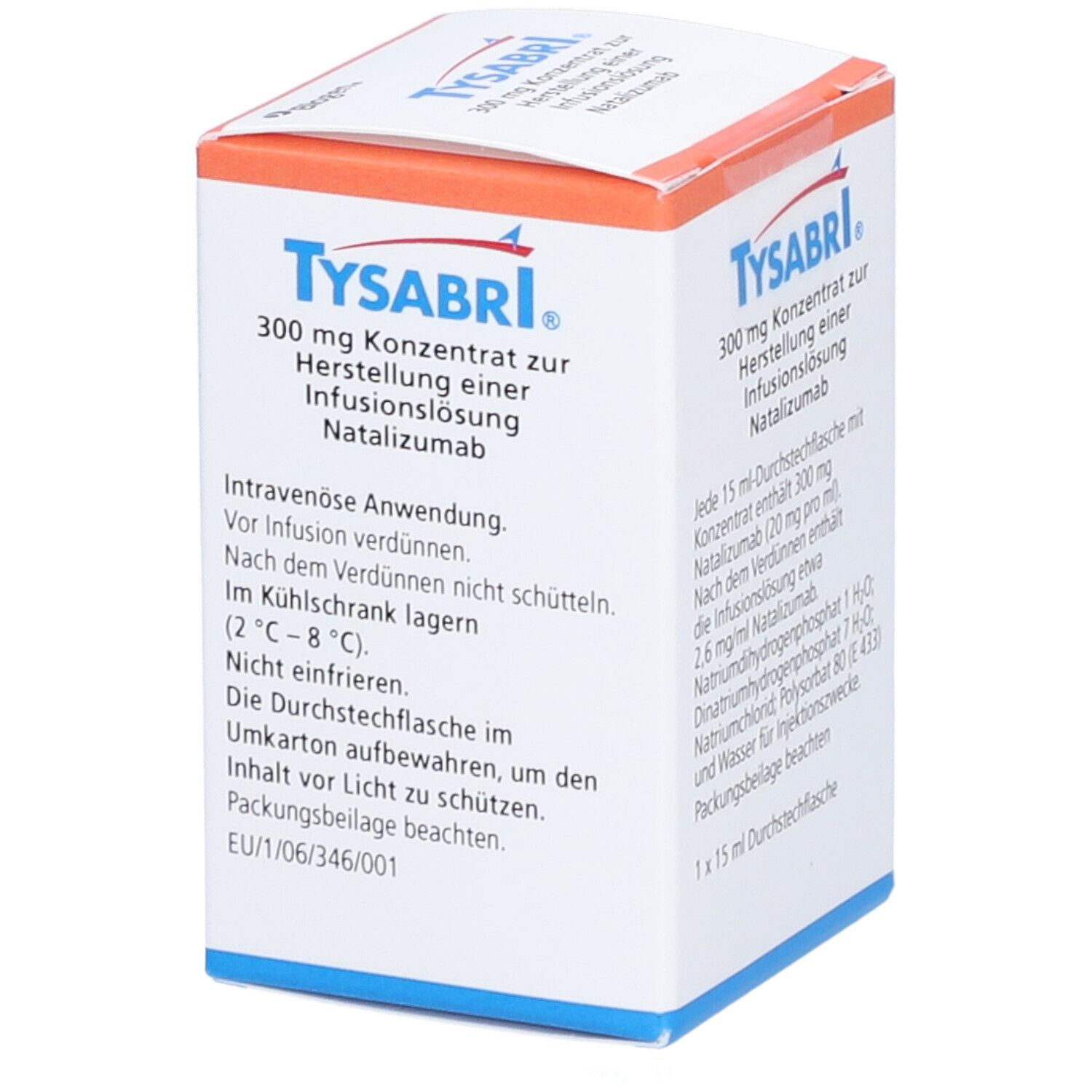 Tysabri 300 mg 20 mg/ml Konz.z.Herst.e.Inf.-Lsg. 1 St Infusionslösungskonzentrat