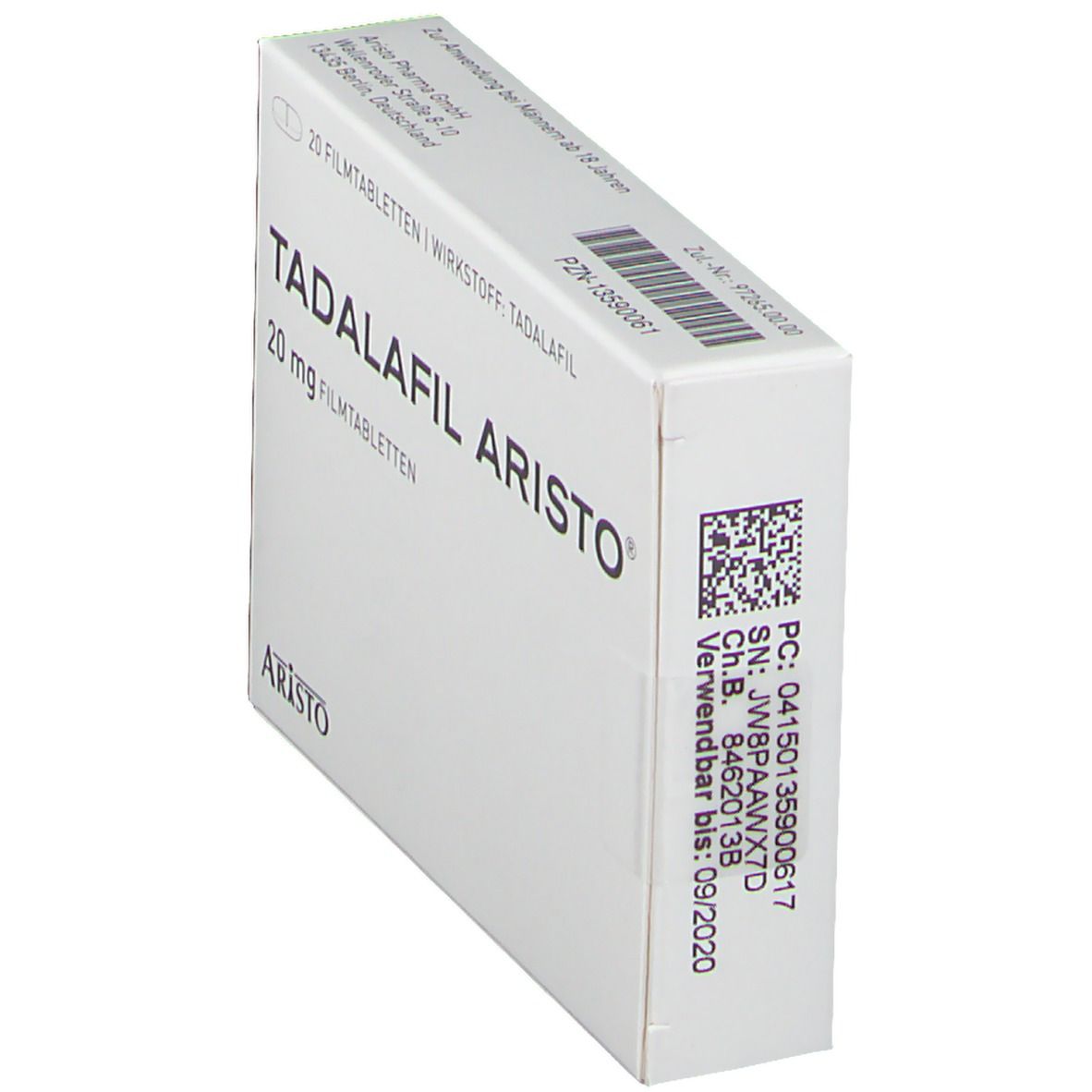 Tadalafil Aristo 20 mg Filmtabletten St