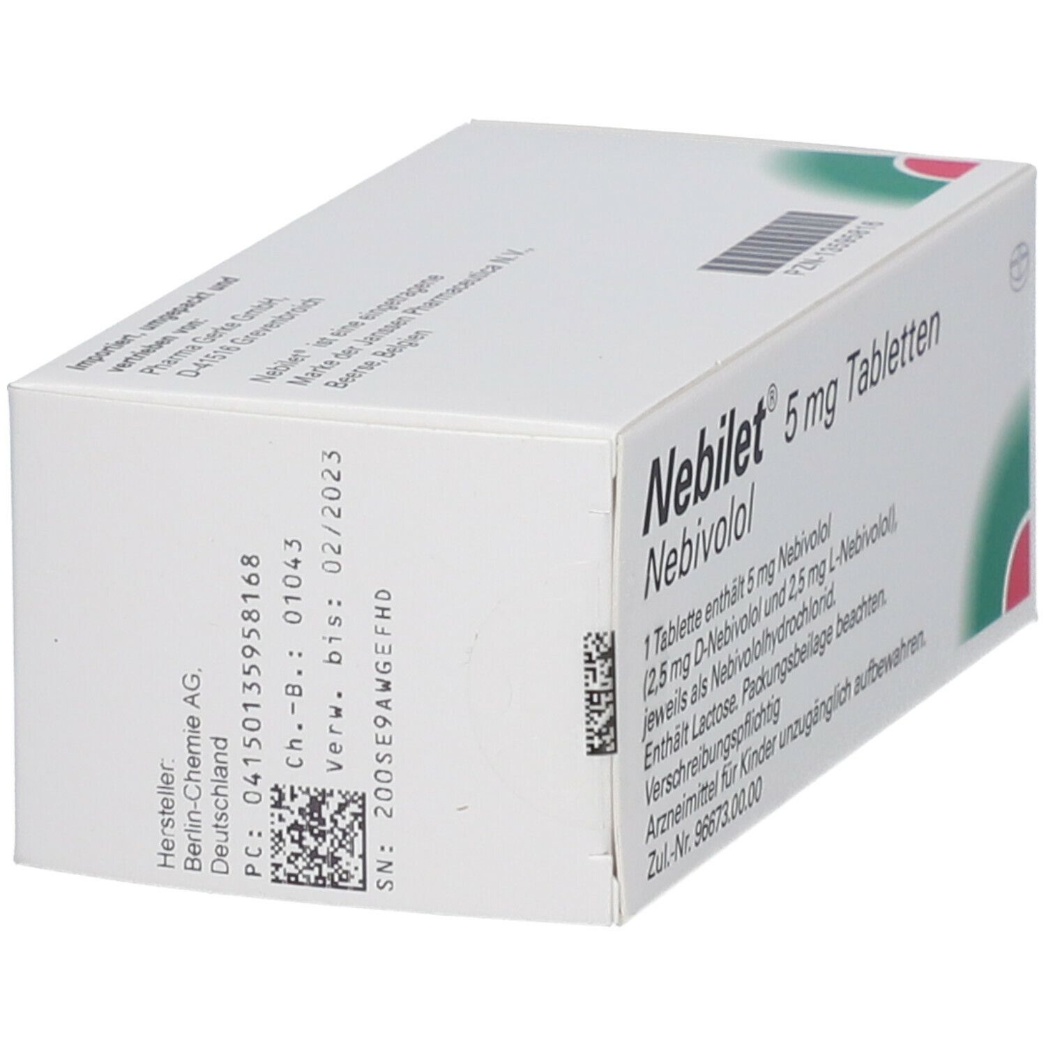 Nebilet 100 St mit dem E-Rezept kaufen - Shop Apotheke