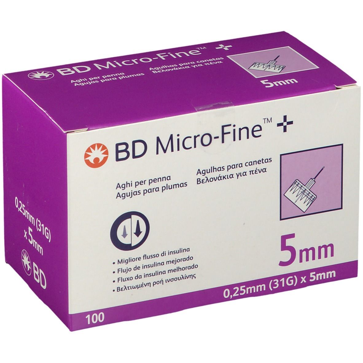 BD MICRO-FINE+ Pen-Nadeln 0,25x5 mm 31 G