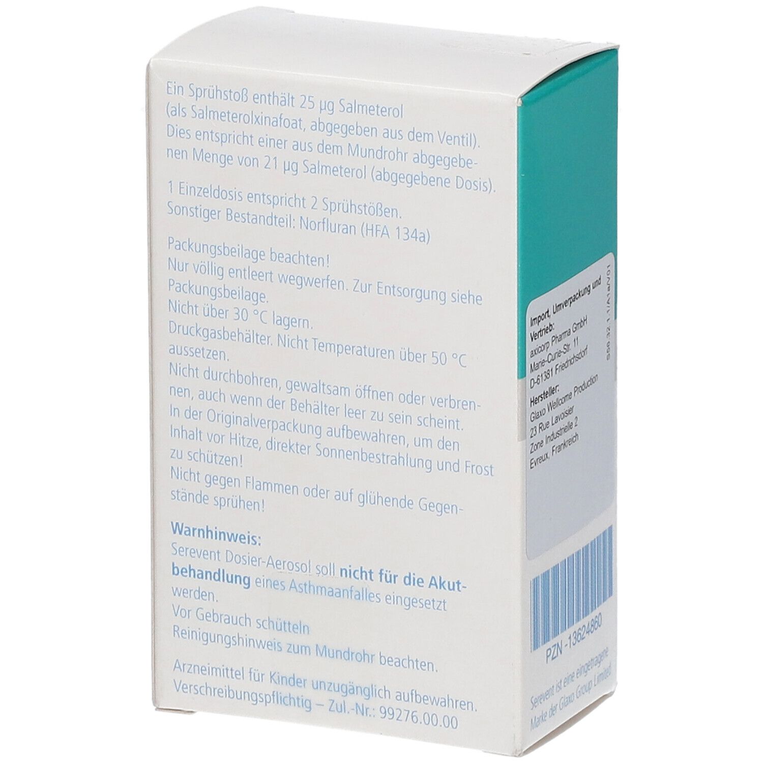 SEREVENT Dosier Aerosol 120 Hub
