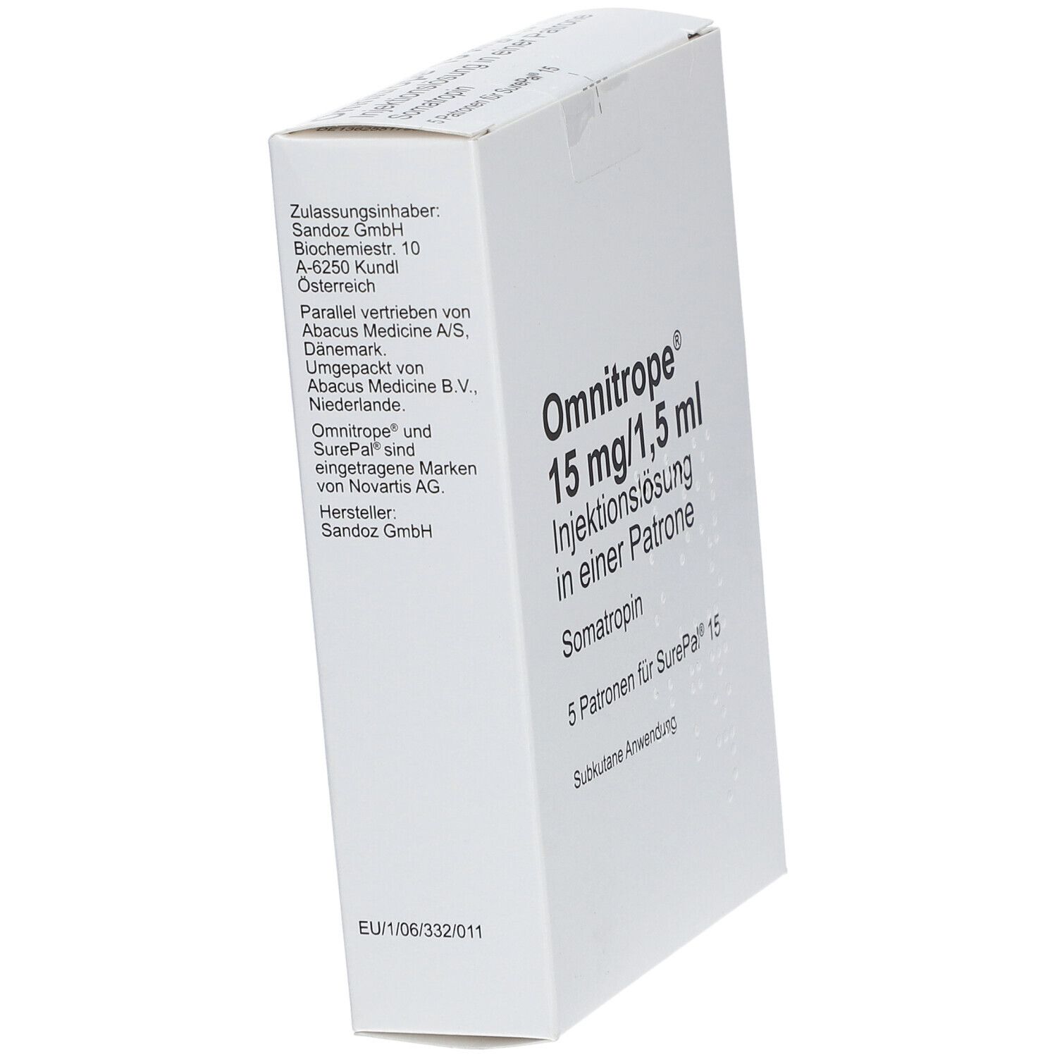 Omnitrope 15 mg/1,5 ml Injektionslösung f.SurePal 5 St