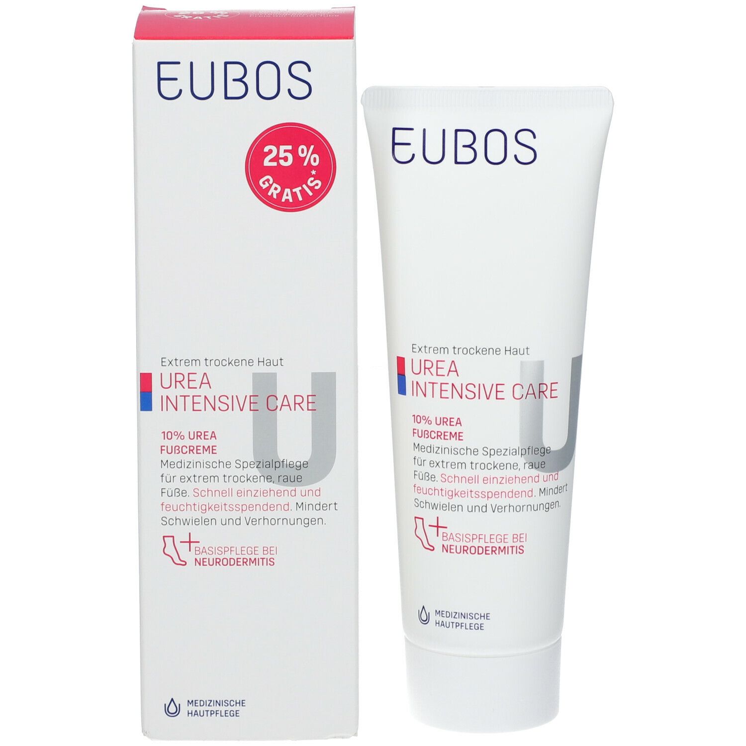 EUBOS® Trockene Haut Urea 10% Fußcreme