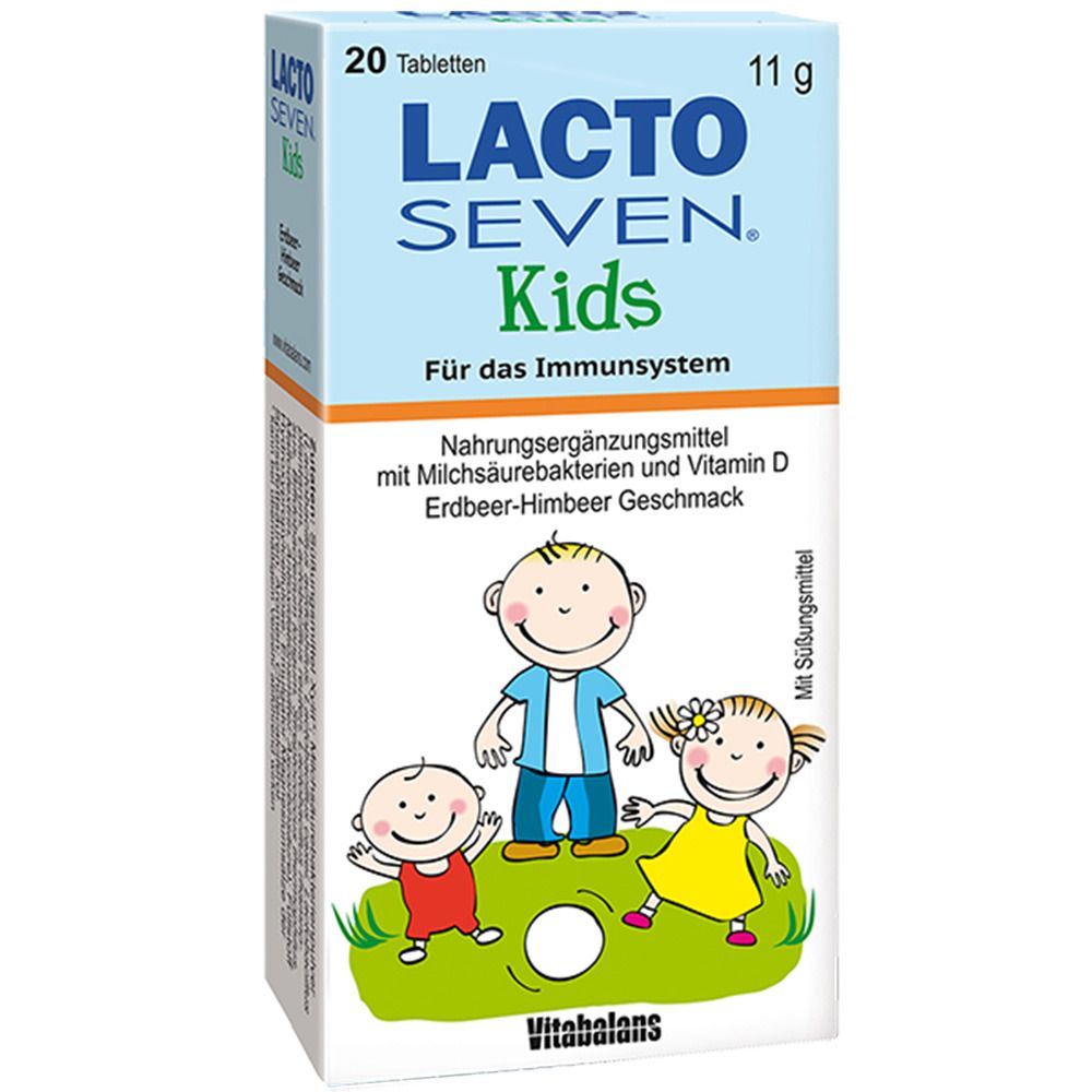 Lacto Seven® Kids Erdbeer-Himbeer Geschmack