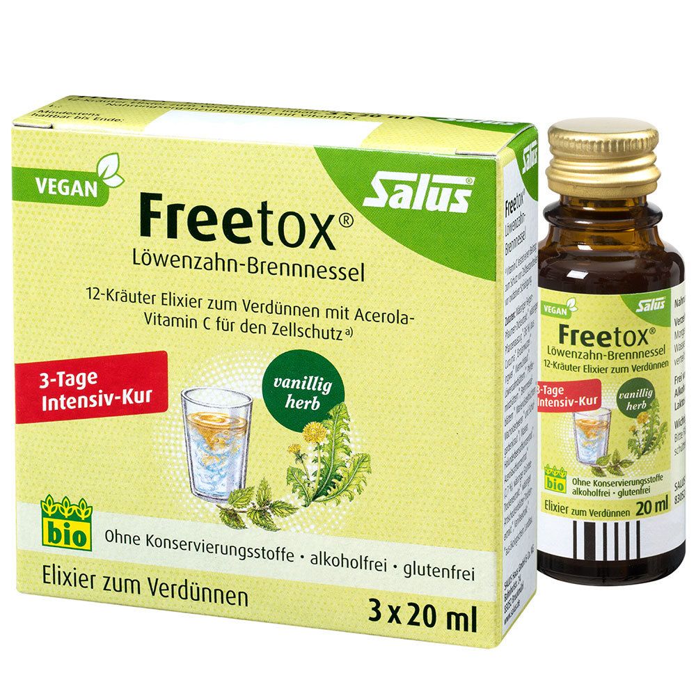 Salus® Freetox® Löwenzahn-Brennnessel 12-Kräuter-Elixier zum Verdünnen