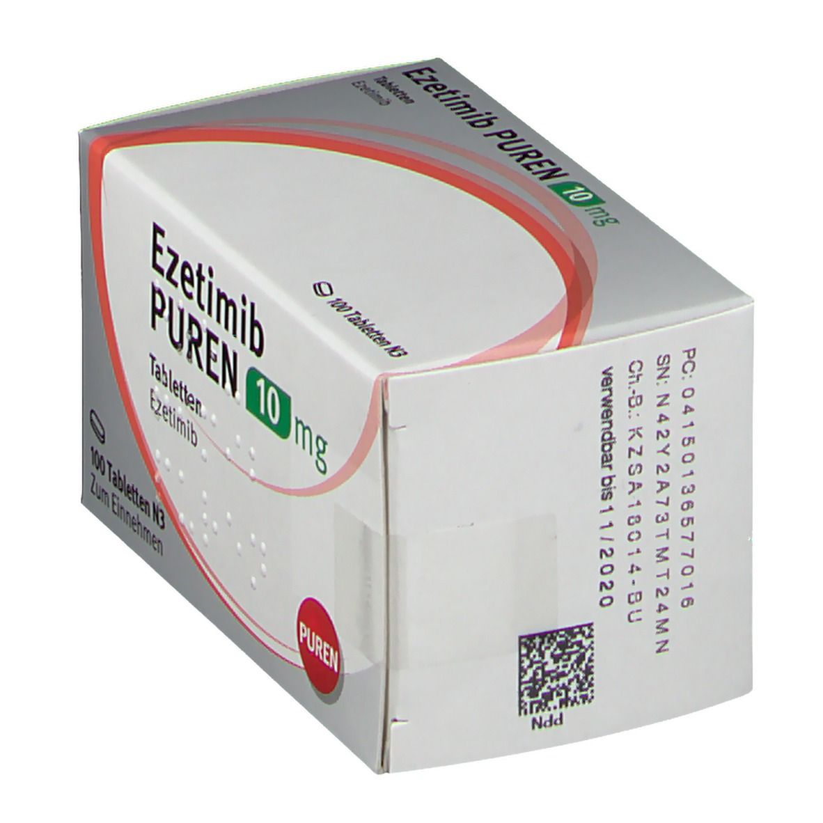 Ezetimib Puren 10 mg Tabletten 100 St