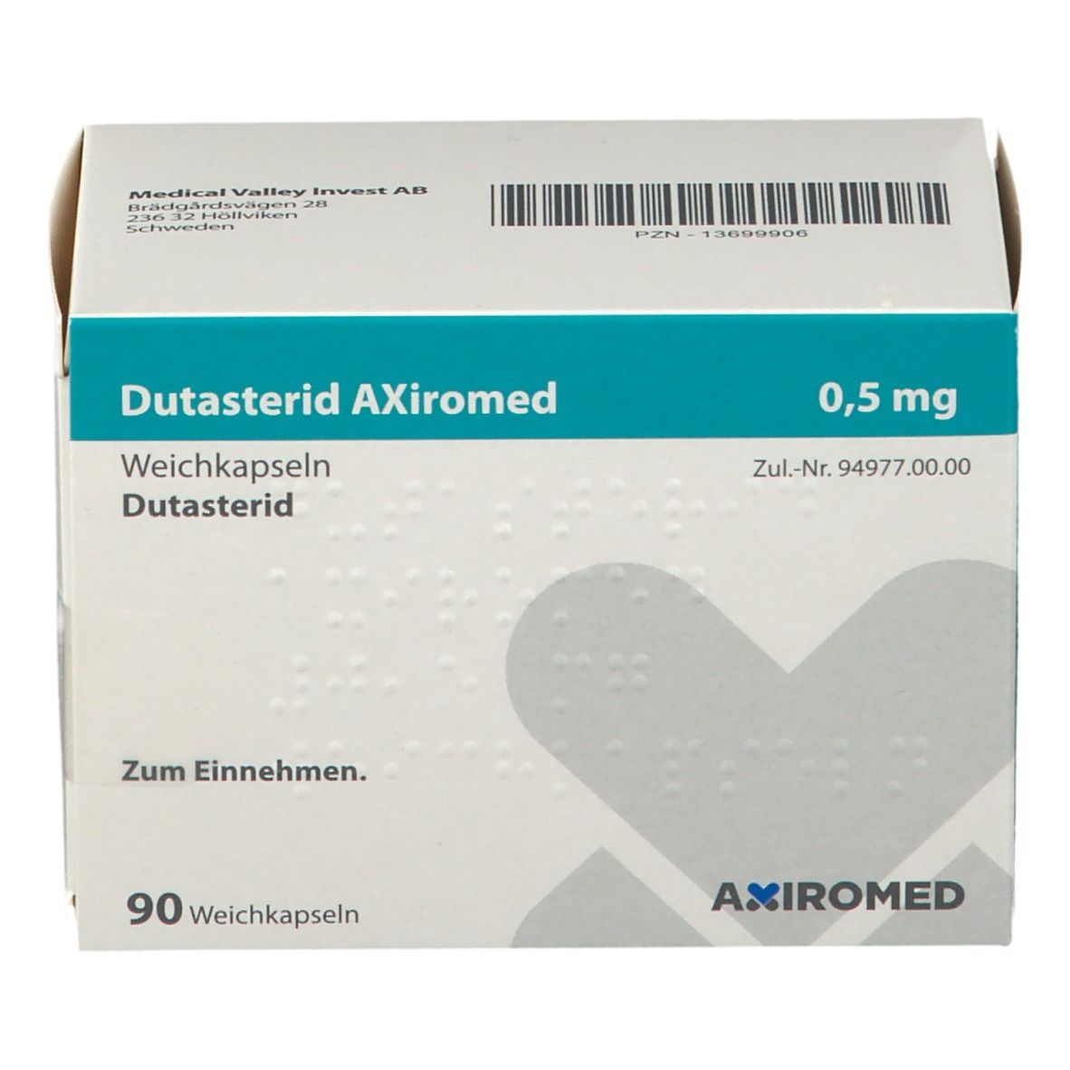 Dutasterid AXiromed 0,5 mg 90 St mit dem E-Rezept kaufen - Shop Apotheke