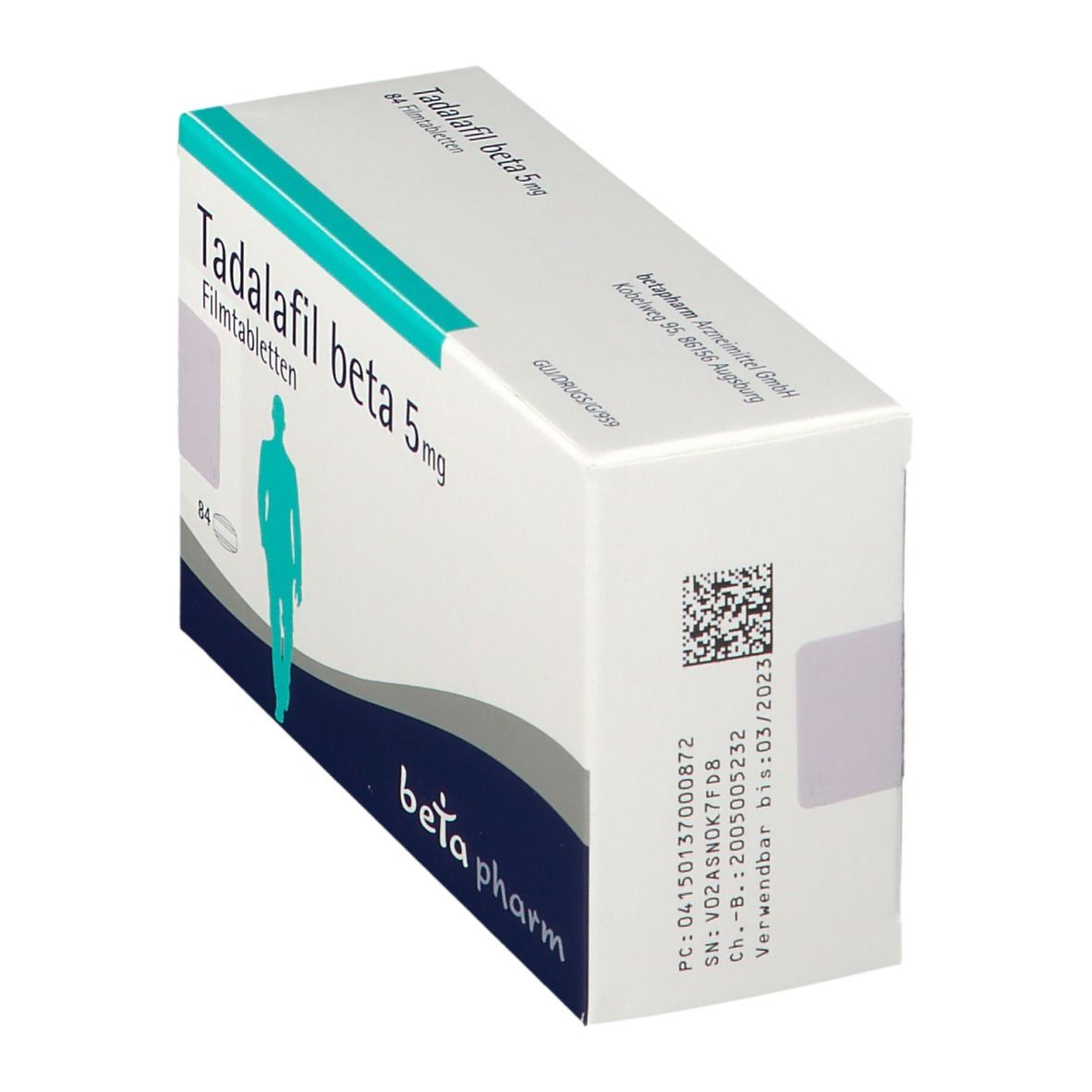 Tadalafil beta 5 mg Filmtabletten 84 St