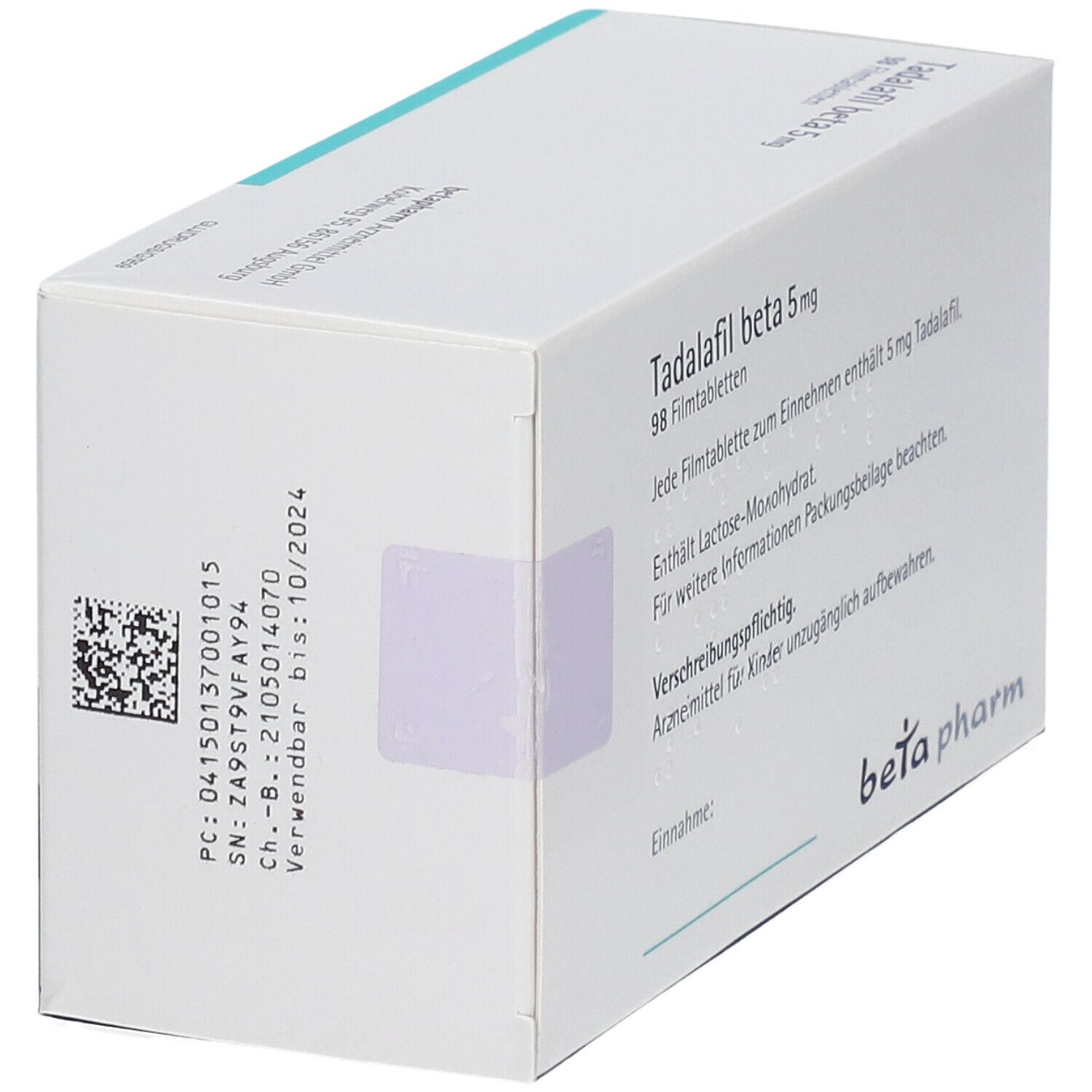 TADALAFIL beta 5 mg Filmtabletten
