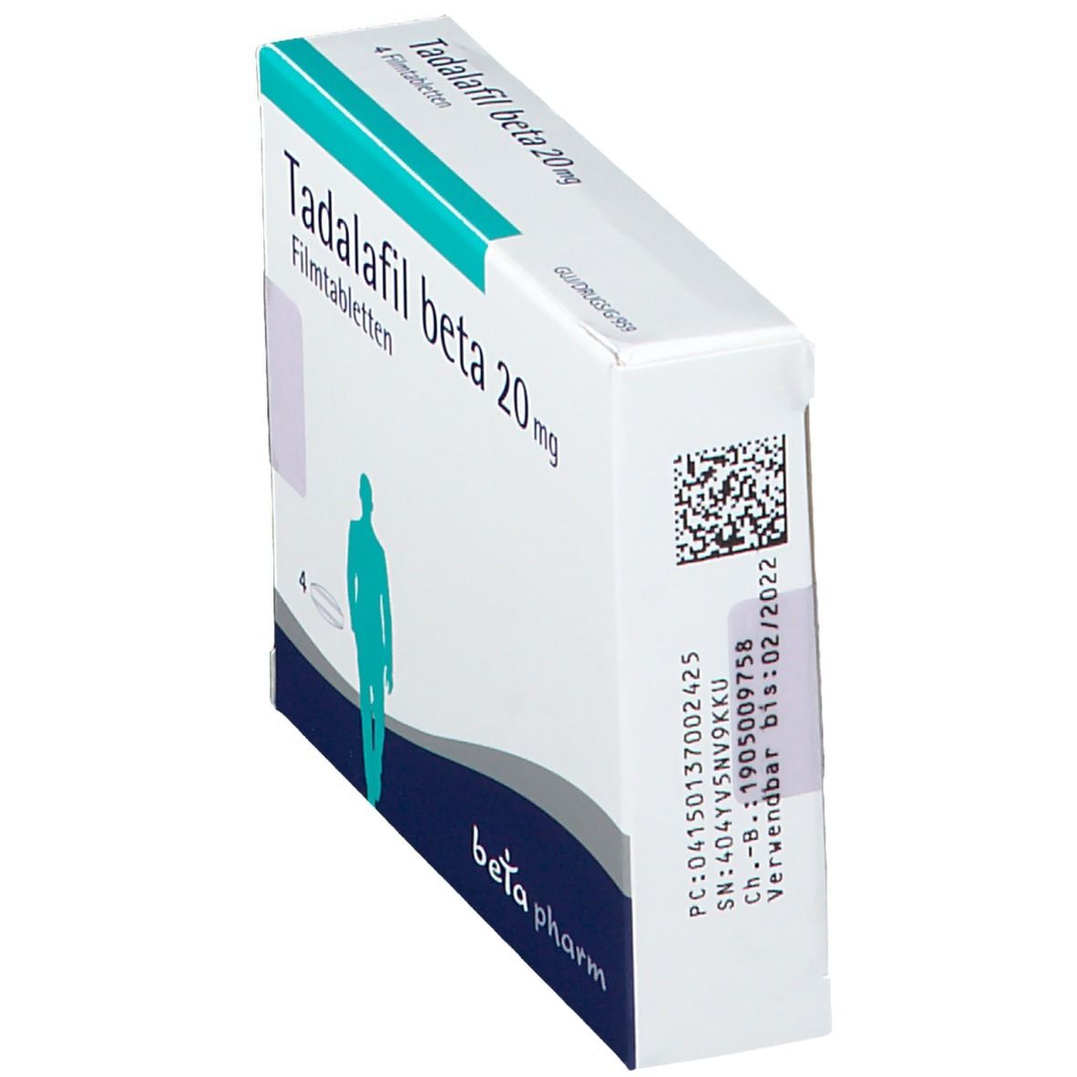 Tadalafil beta 20 mg Filmtabletten 4 St