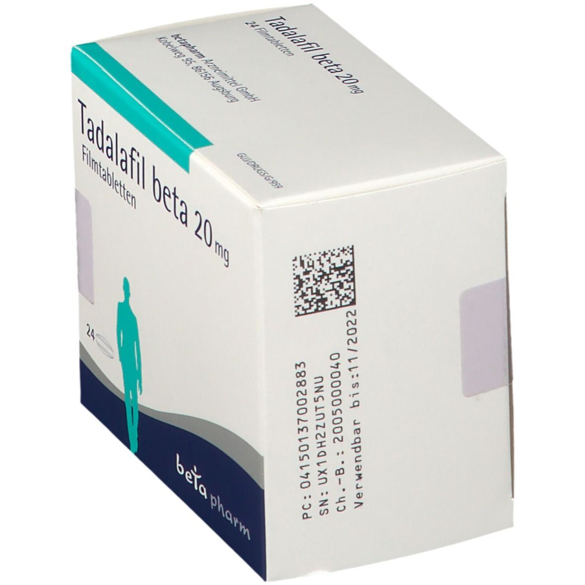 Tadalafil beta 20 mg Filmtabletten 24 St