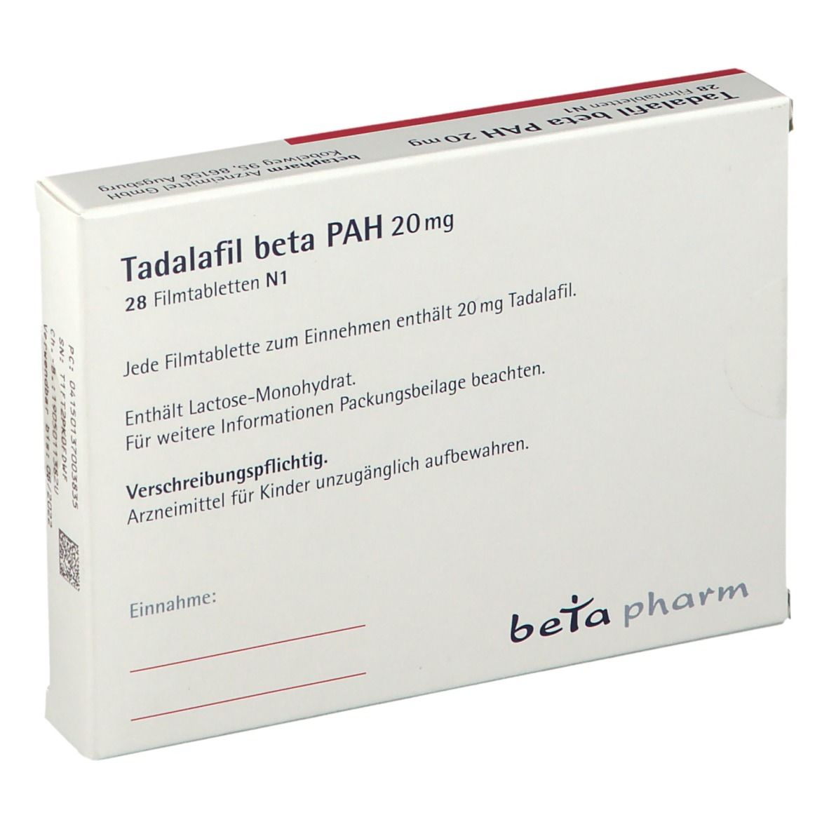 tadalafil 20 mg betapharm