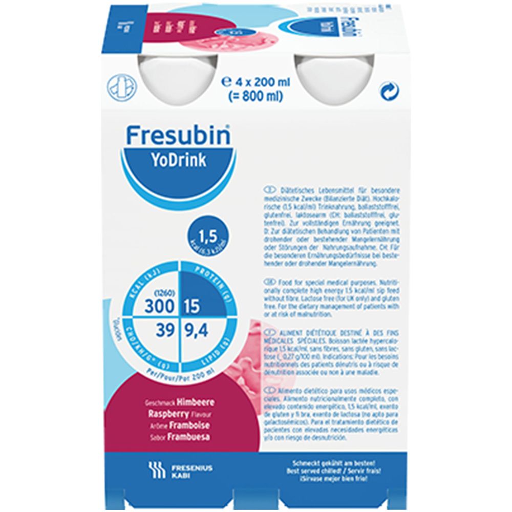 Fresubin YoDrink Himbeere | Trinkmahlzeit mit Vitaminen & Eiweiß