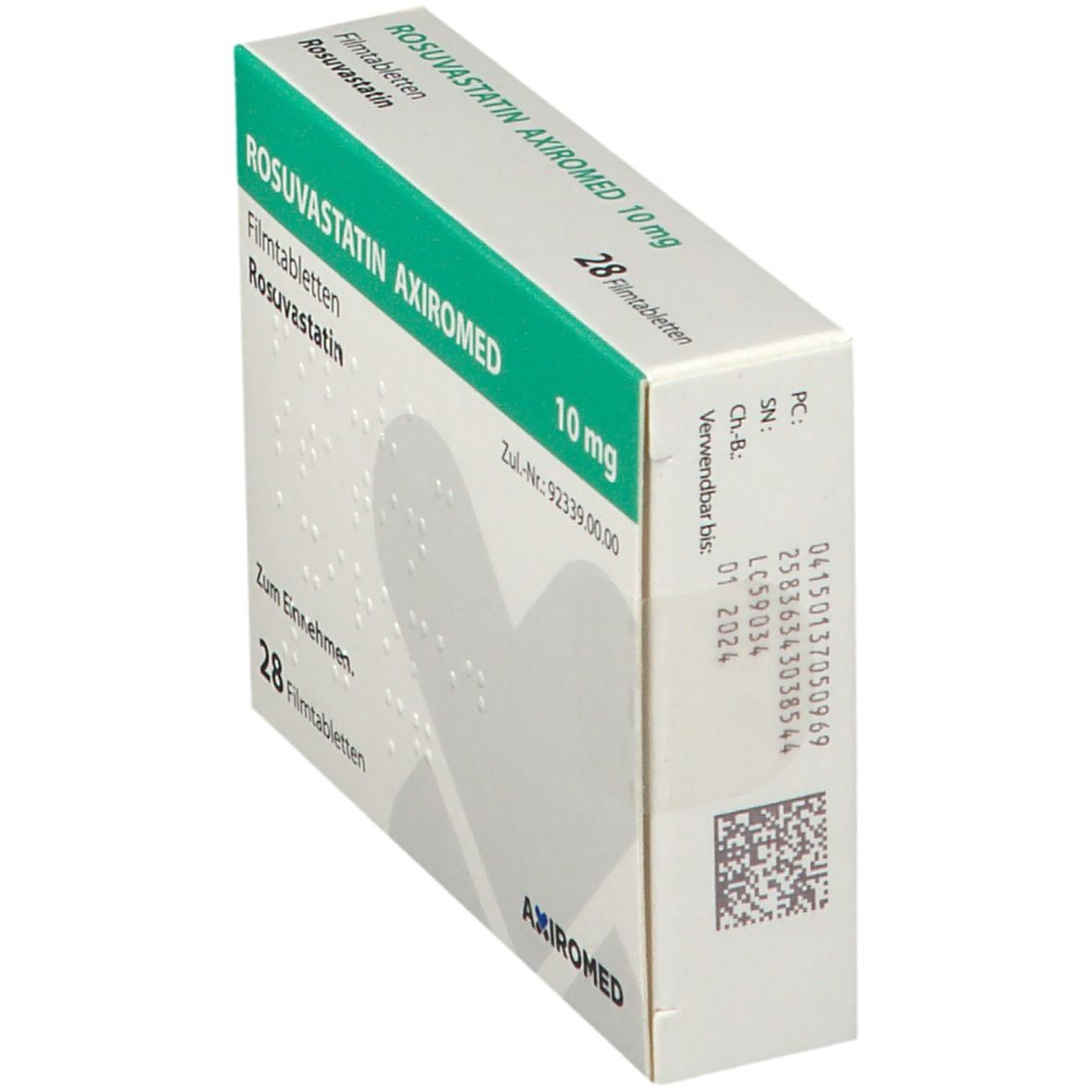 Rosuvastatin Axiromed 10 mg Filmtabletten 28 St