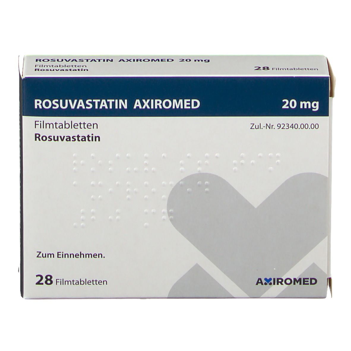 ROSUVASTATIN AXIROMED 20 mg