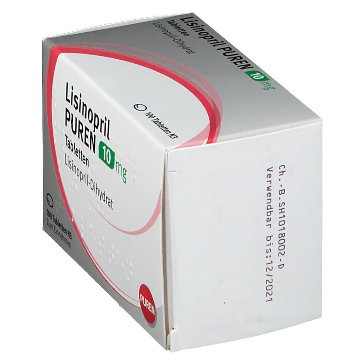 Lisinopril Puren 10 mg Tabletten 100 St