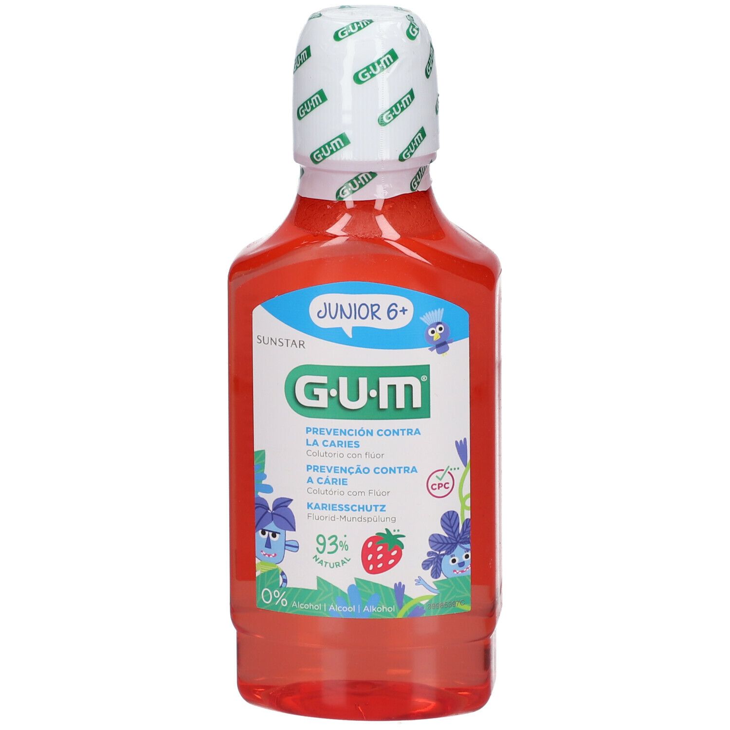 GUM® Junior 6+ Mundspülung Erdbeere
