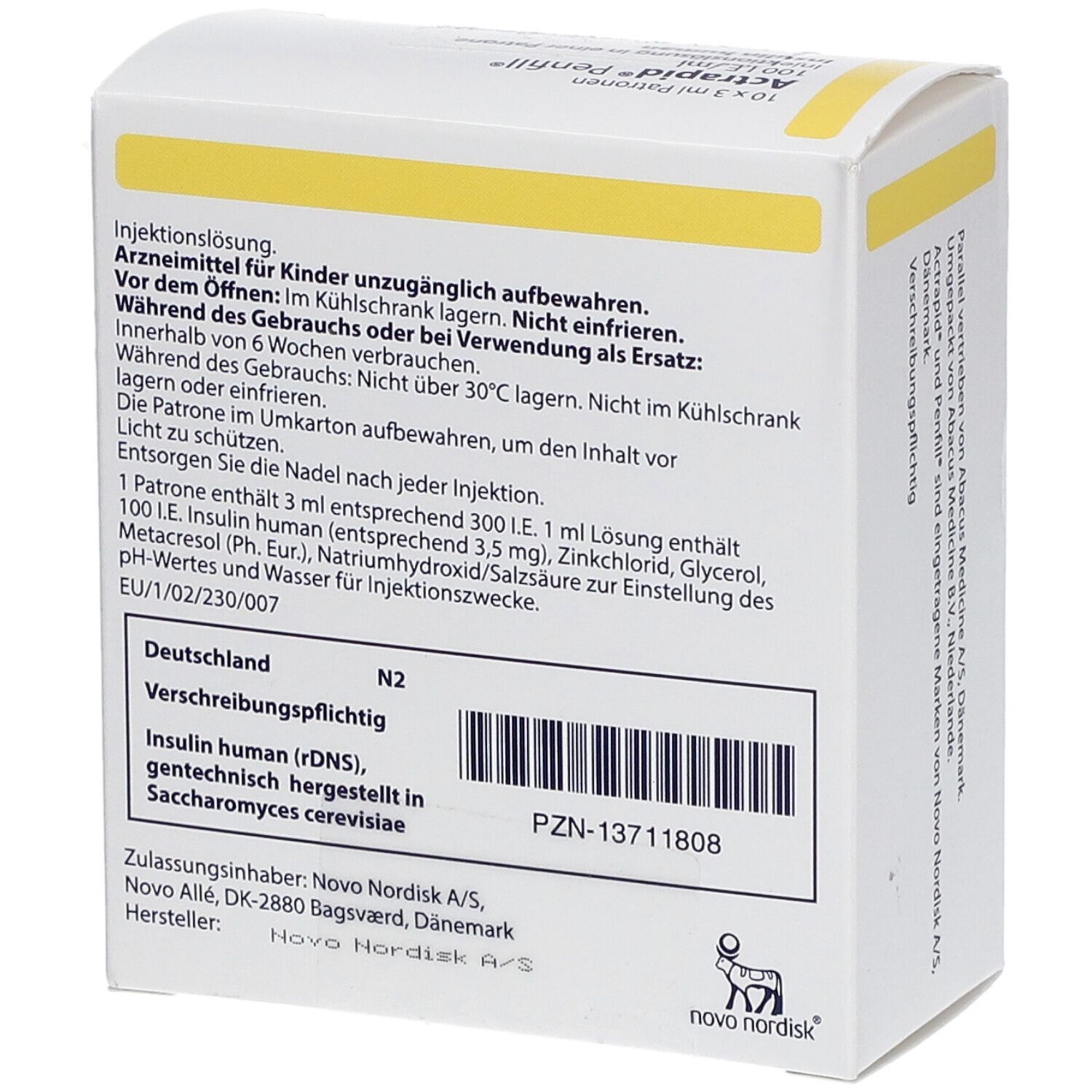 Actrapid® Penfill 100Ie/Ml