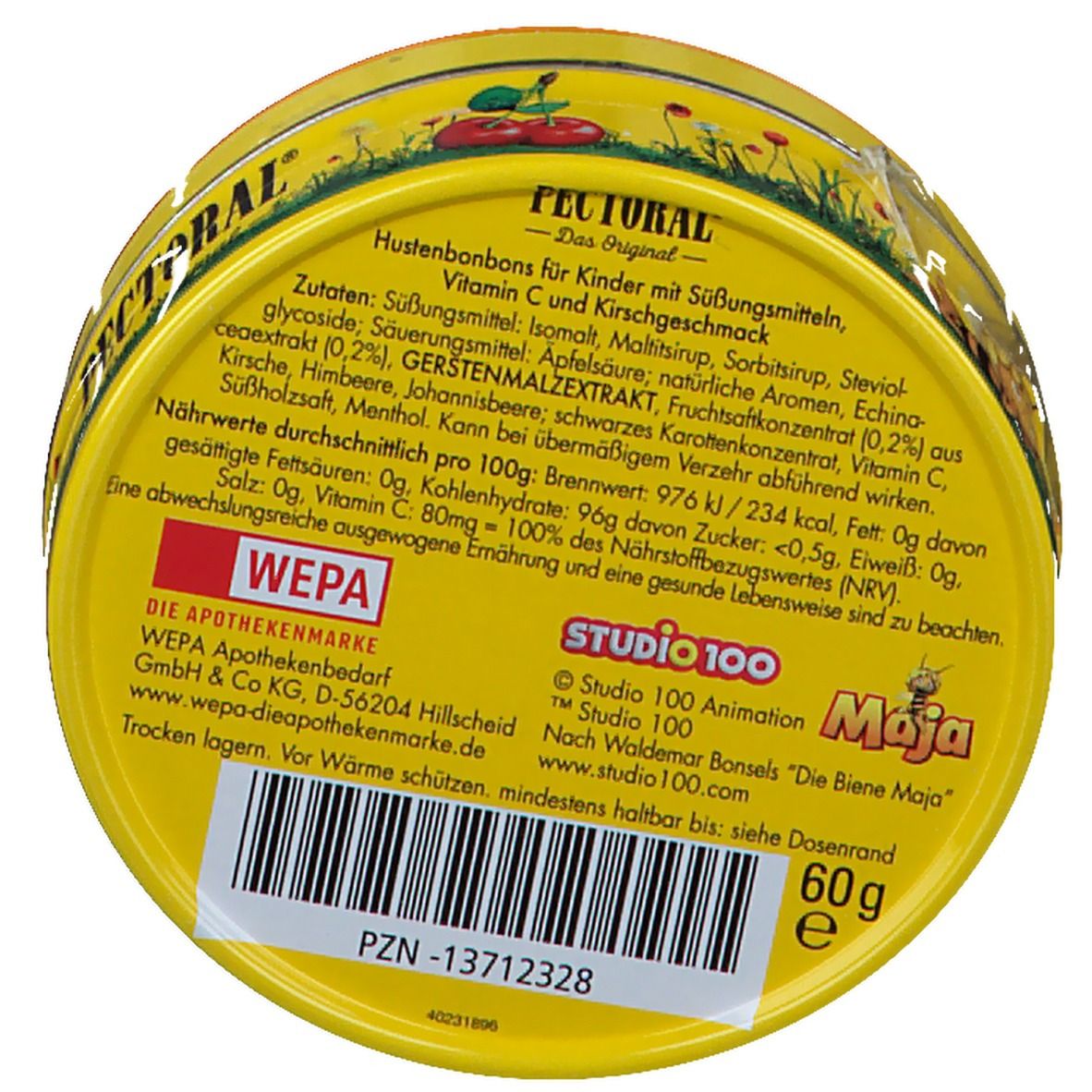 Pectoral® für Kinder Biene Maja mit Kirschgeschmack (Motiv nicht wählbar)