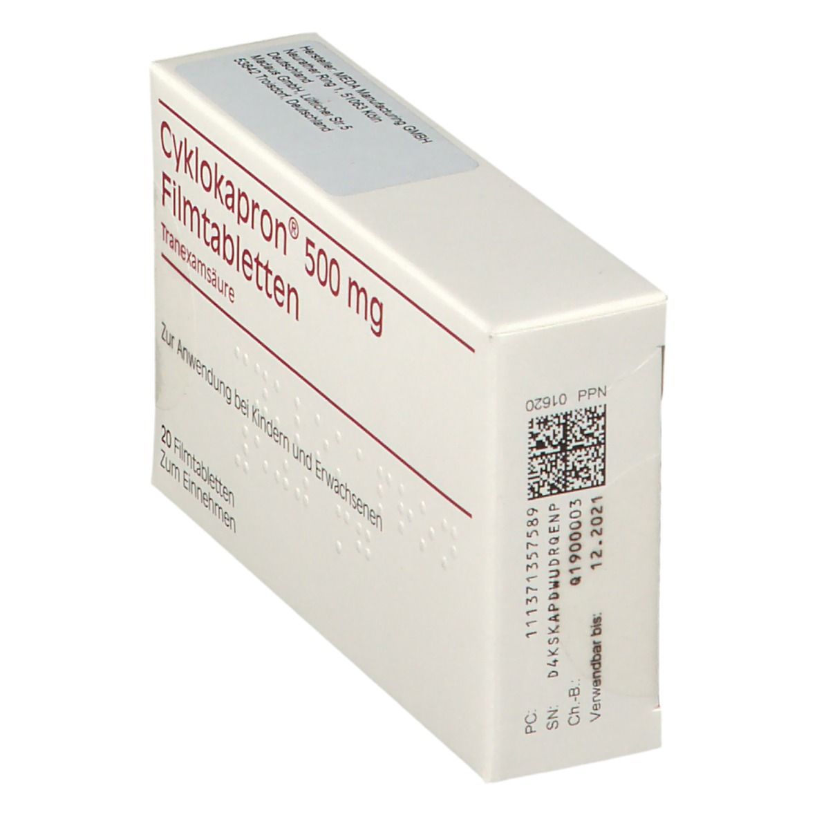 Cyklokapron 500 mg