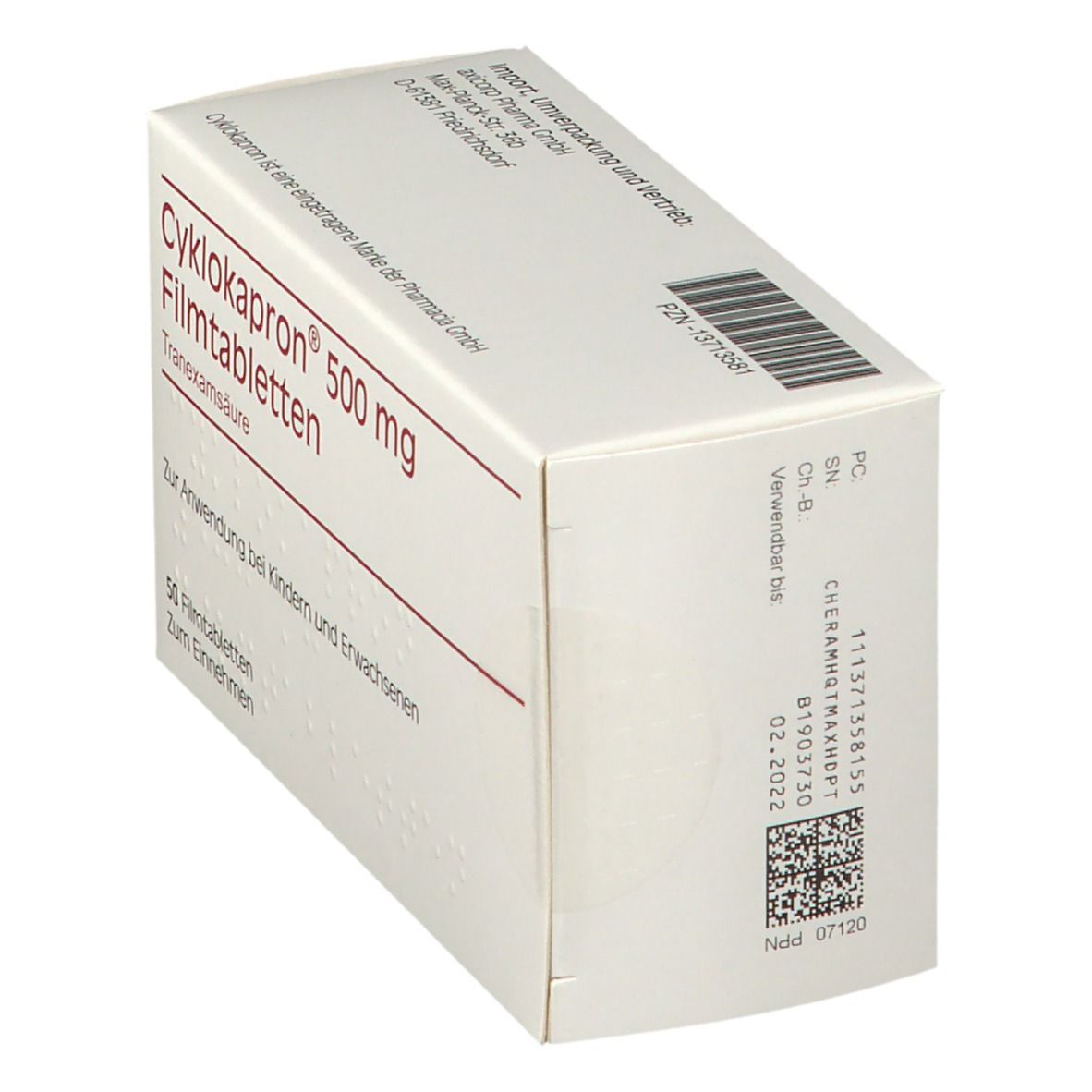 Cyklokapron 500 mg Filmtabletten 50 St